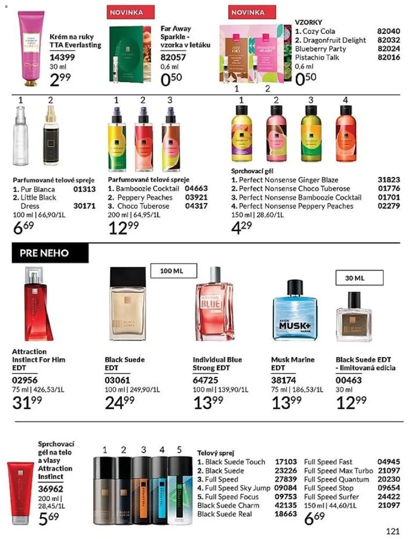 Nové Avon akcie – leták je platný od 01.11.2025 | Strana: 121 | Produkty: Krém na ruky, Krém, Cola