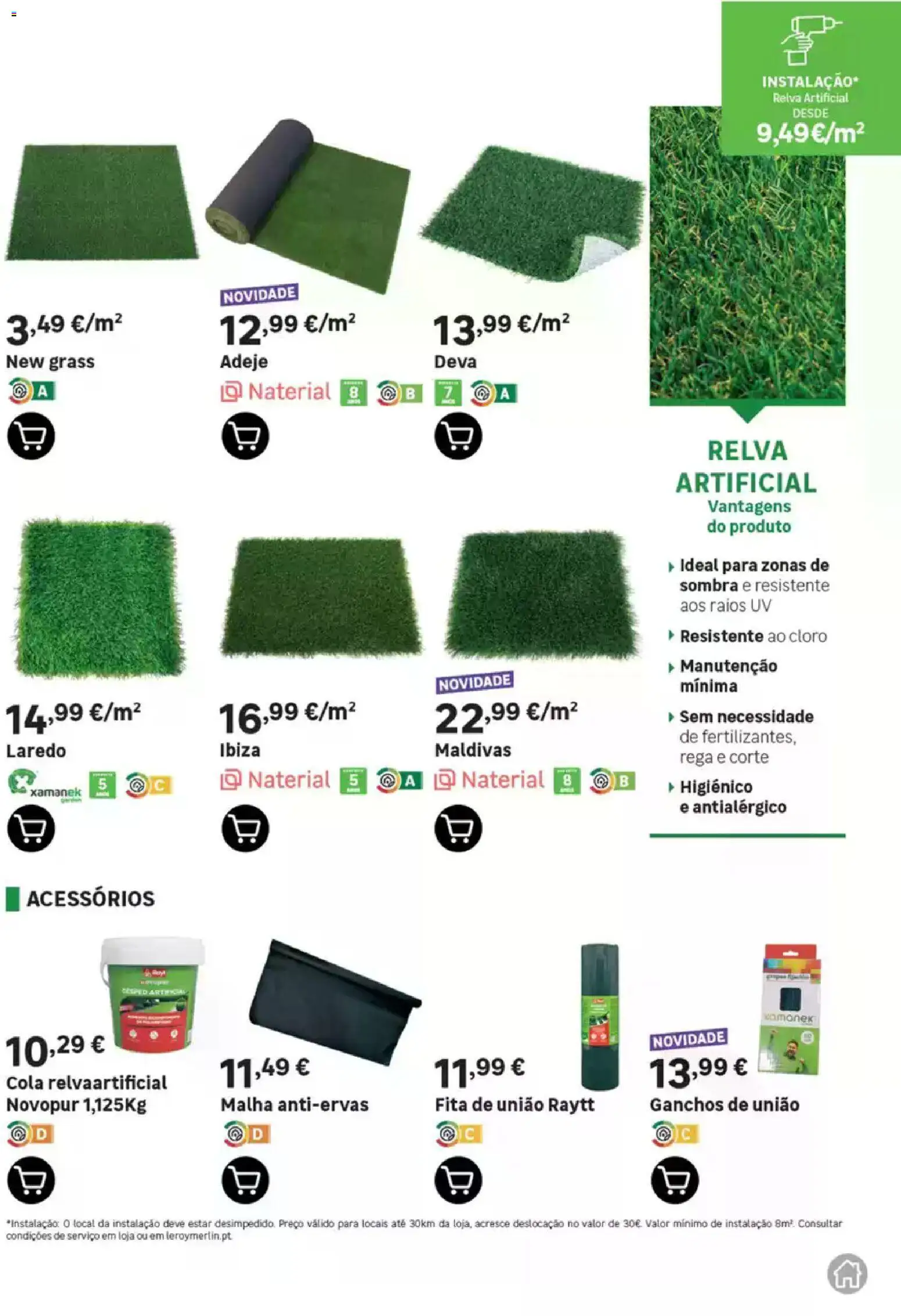 Leroy Merlin Catálogo Jardim │ válido de 12.03.2026 | Página: 53 | Produtos: Relva artificial
