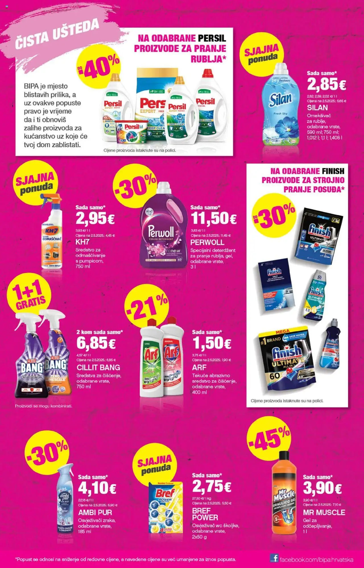 Bipa katalog | vrijedi od 02.10.2025 | Stranica: 9 | Proizvodi: Deterdžent, Abrazivno sredstvo, Finish, Arf