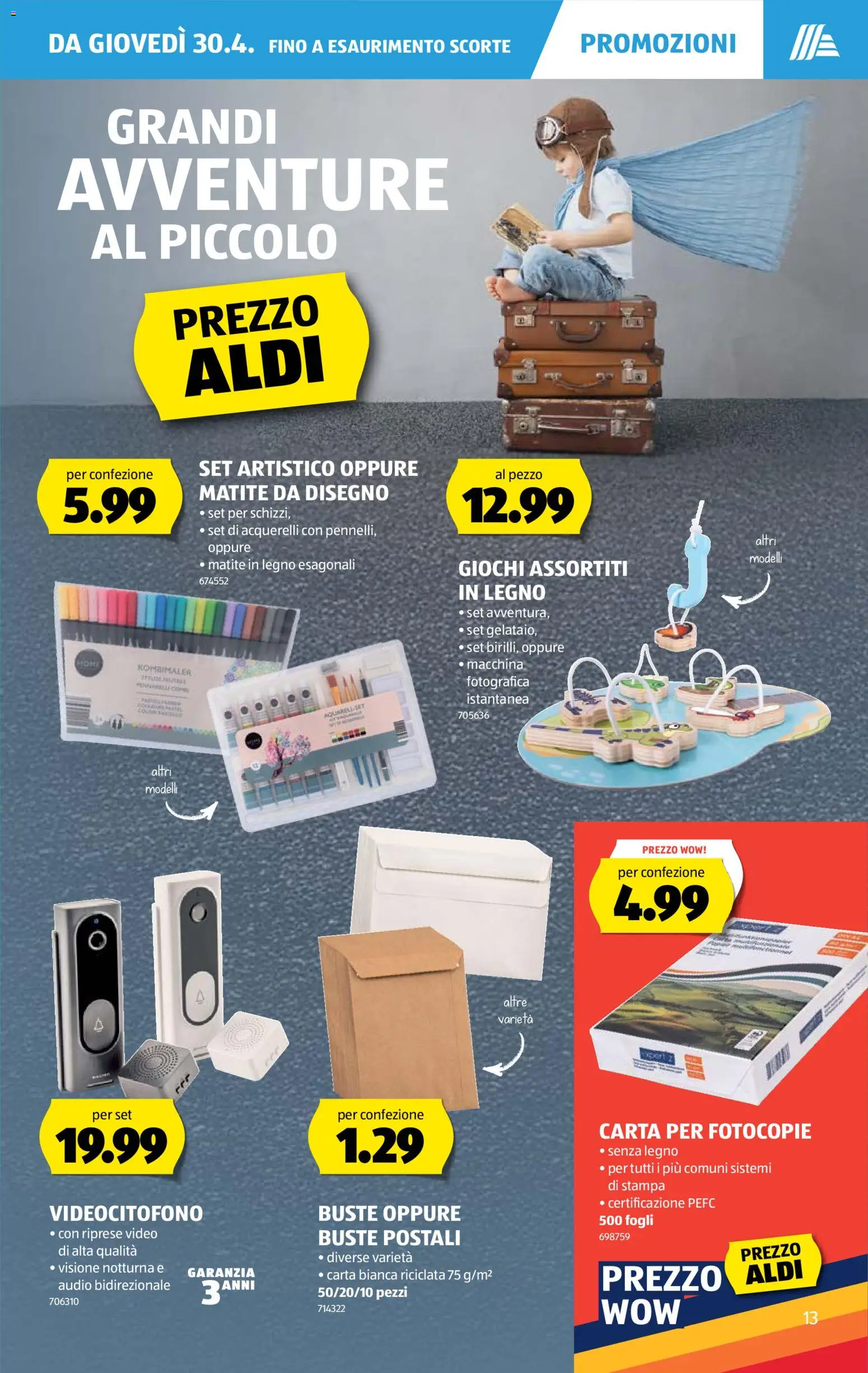 Aldi aktionen IT – gültig ab 30.04.2026 | Seite: 13 | Produkte: Audio, Video