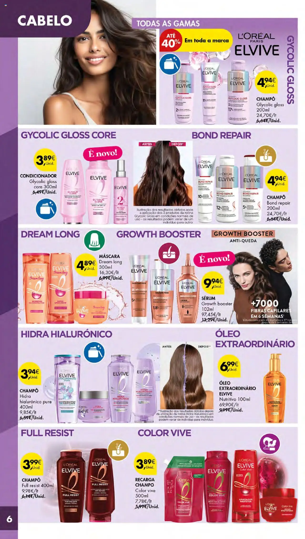 Pingo Doce - Cuidados Pessoais e para o Lar Açores │ válido de 02.10.2025 | Página: 6 | Produtos: Gloss, Condicionador, Sérum, Óleo