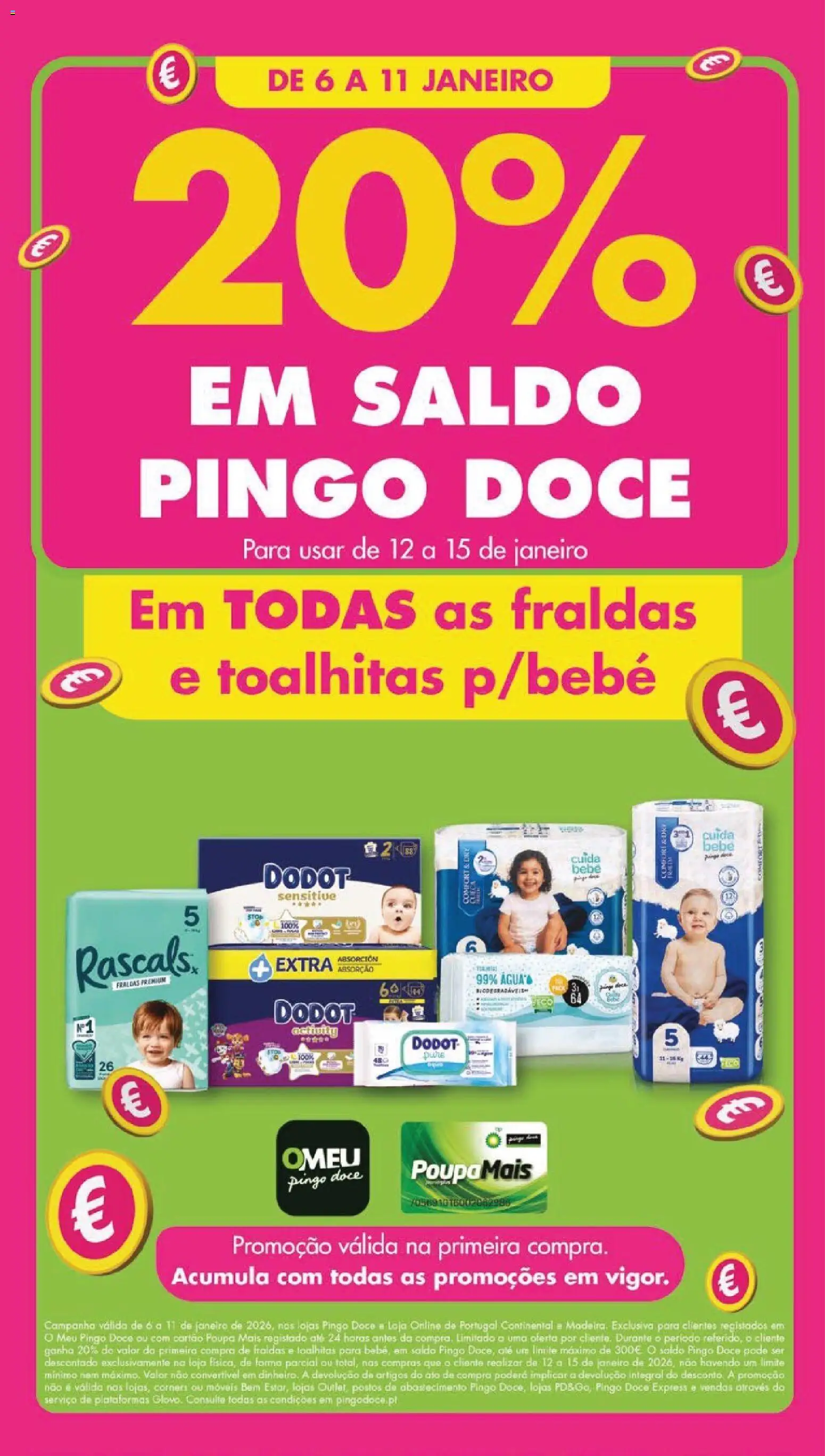 Pingo Doce folheto │ válido de 06.01.2026 | Página: 2 | Produtos: Agua, Fraldas, Fraldas dodot