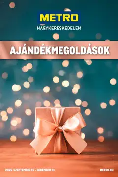 Metro Ajándékmegoldások - amely érvényes a következő dátumtól: 15.09.2025