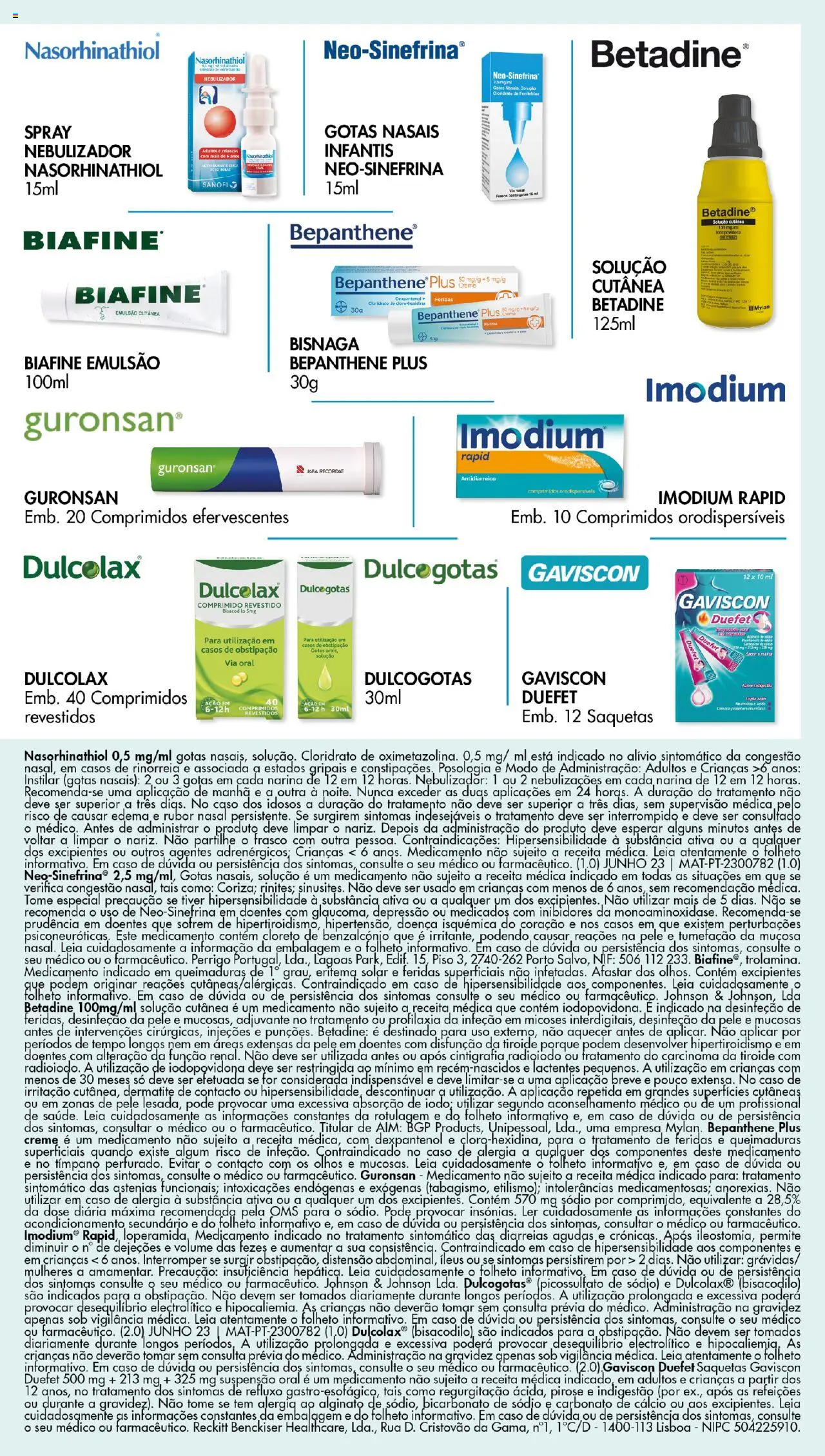 Pingo Doce Catálogo-Medicamentos não sujeitos a receita médica │ válido de 15.07.2024 | Página: 3 | Produtos: Suspensão, Nebulizador, Bicarbonato, Creme