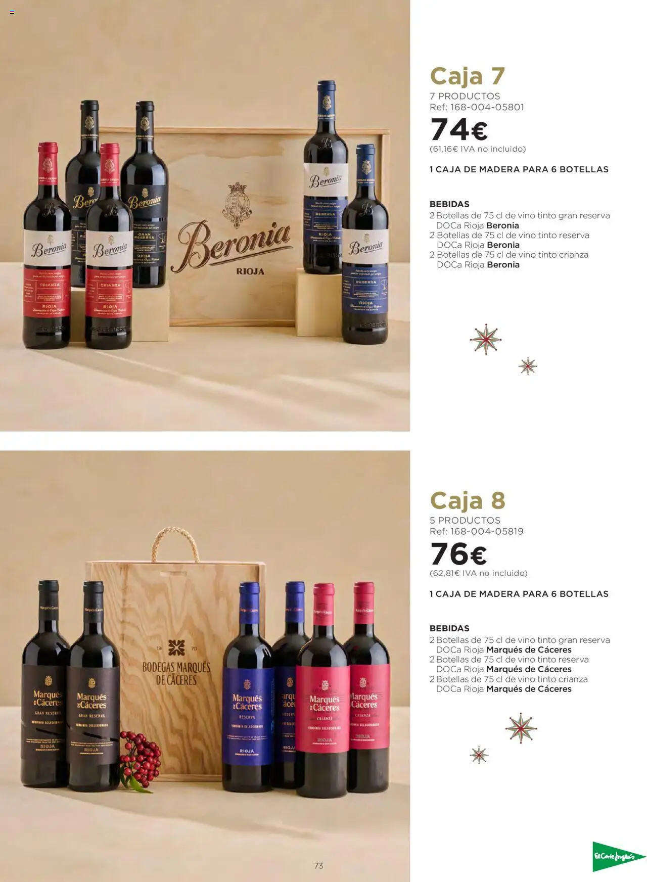 El Corte Inglés ofertas │ válido desde el 06.10.2025 | Página: 73 | Productos: Vino, Caja