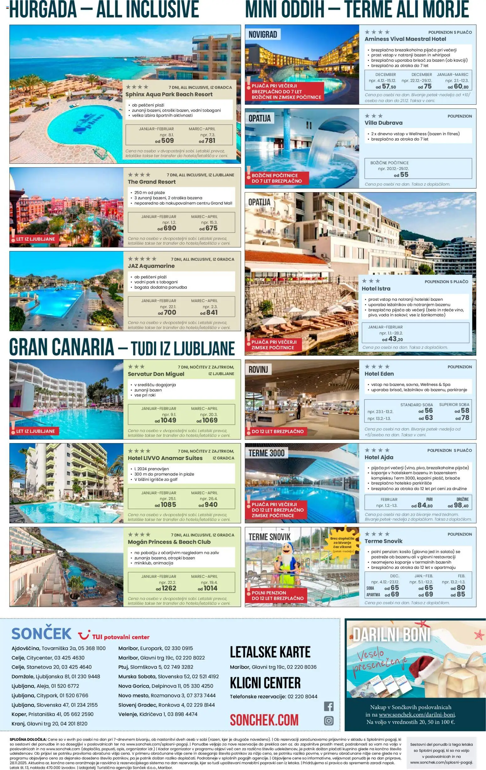 Novi Sonček katalog ponudbe – veljaven od 01.12.2025 | Stran: 8 | Izdelki: Bazen, Ajda, Solata, Voda