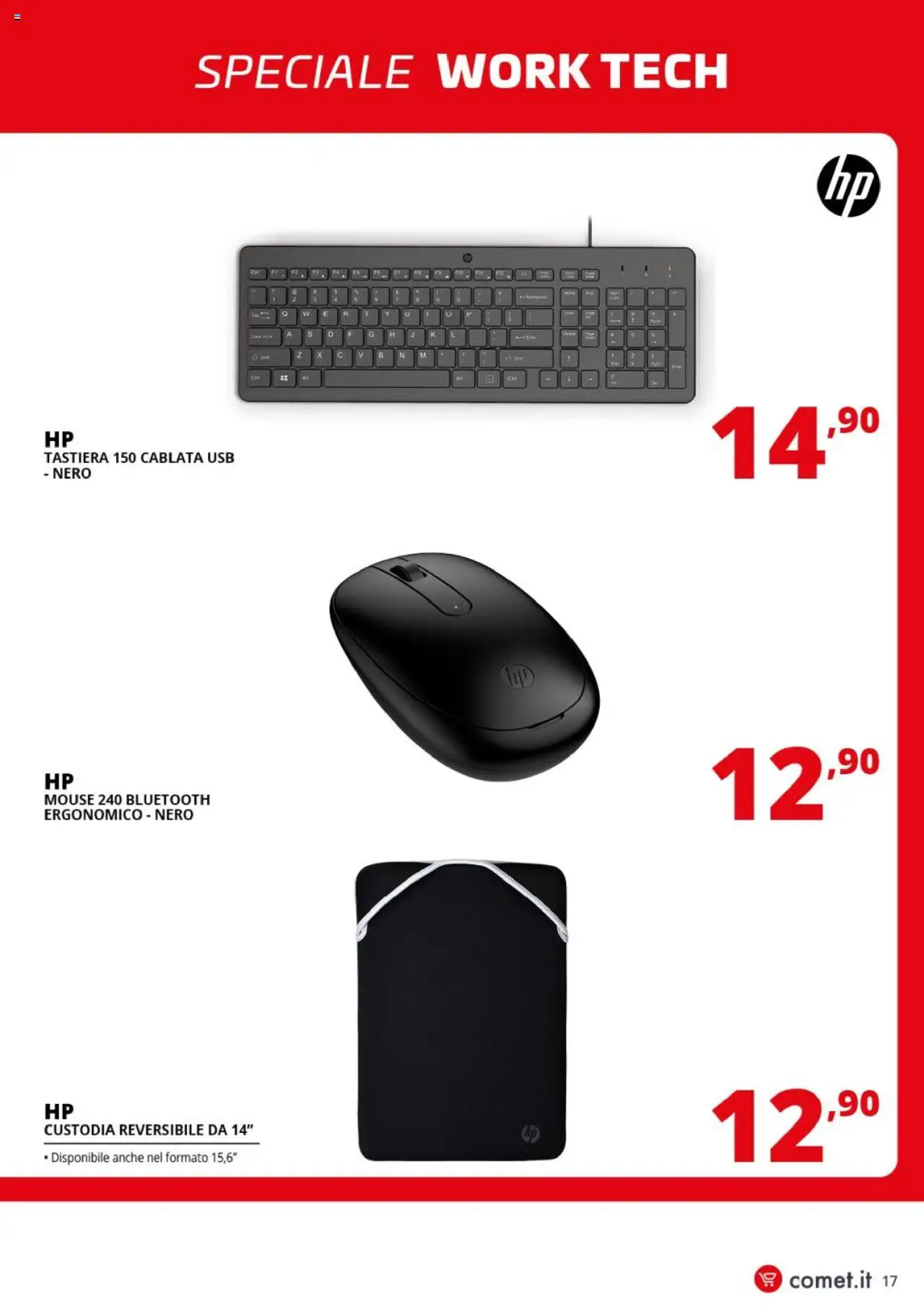 Volantino Comet del 11.09.2025 | Pagina: 17 | Prodotti: Mouse, Tastiera, USB