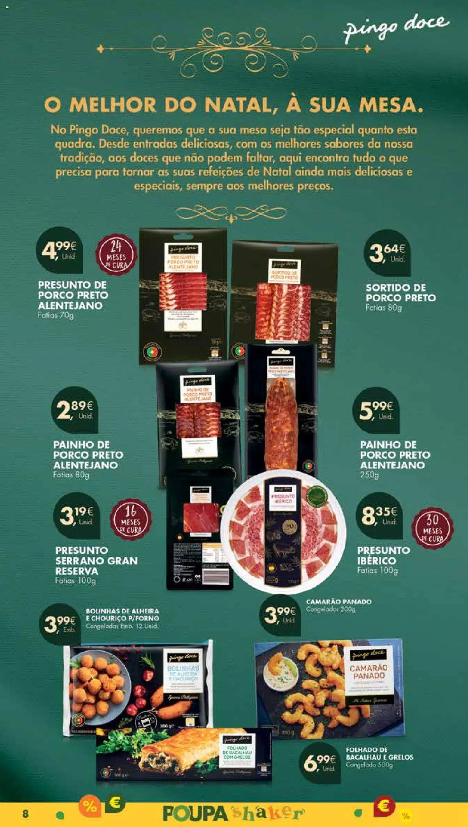 Pingo Doce Poupe Esta Semana Madeira │ válido de 04.11.2025 | Página: 8 | Produtos: Bacalhau, Presunto, Chouriço, Doces