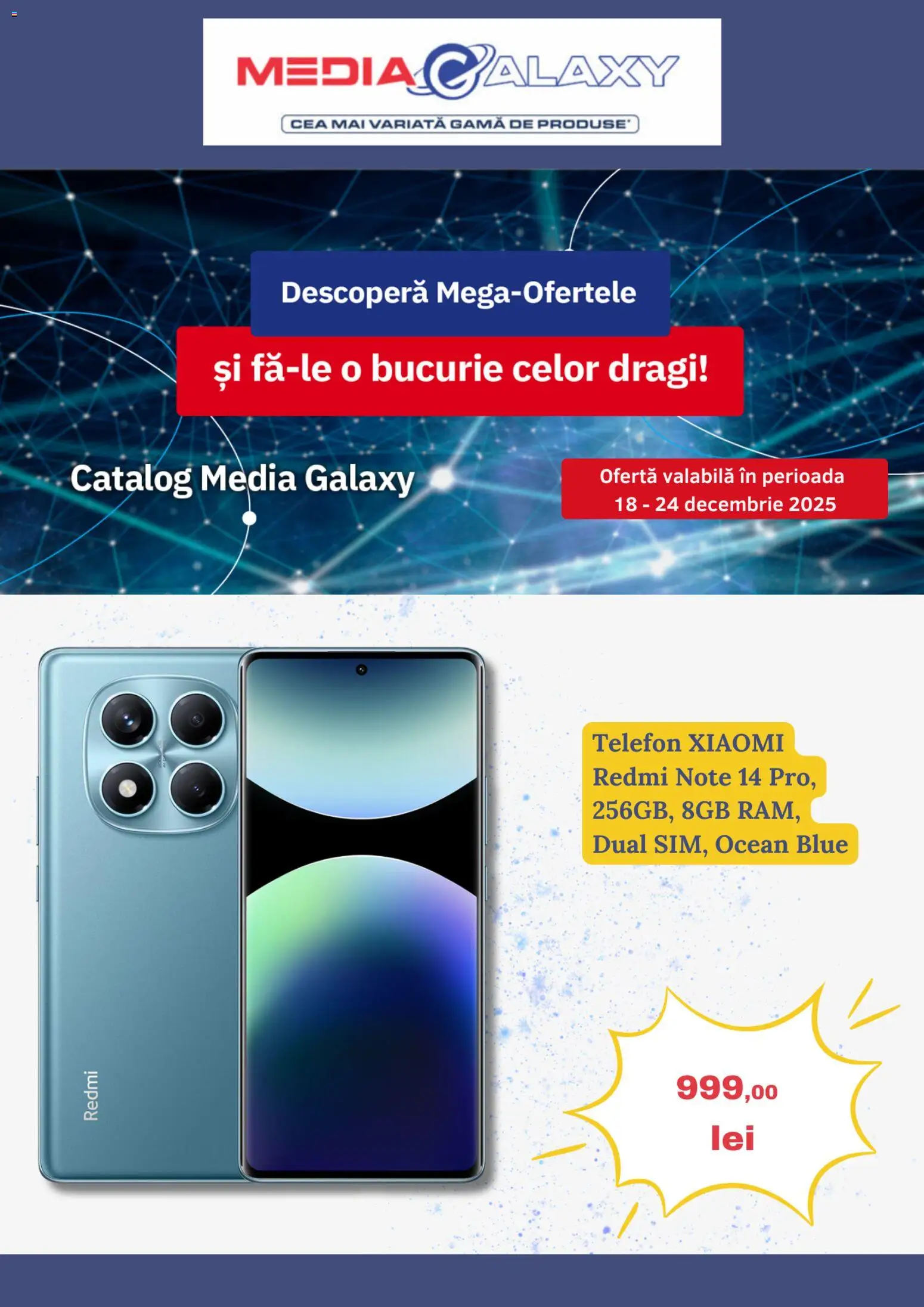 Noul catalog Media Galaxy – valabil de la 18.12.2025 | Pagină: 1 | Produse: Telefon