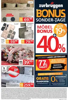 Zurbrüggen Bonus Sonder-Tage - gültig ab dem 28.08.2025 | Seite: 3 | Produkte: Bettwäsche, Uhr