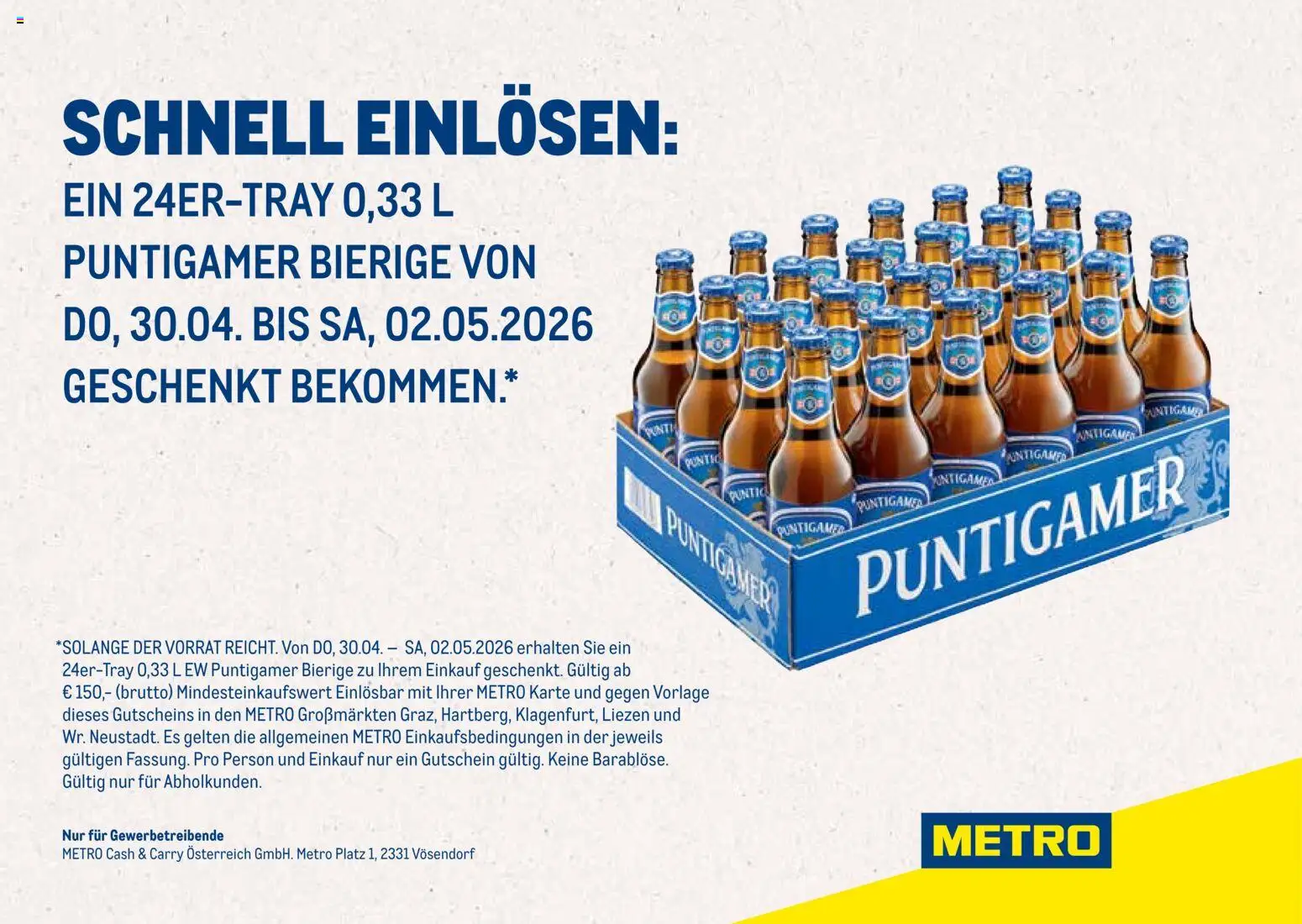 Metro angebote Zugabeaktion Puntigamer gültig ab 30.04.2026 | Seite: 2