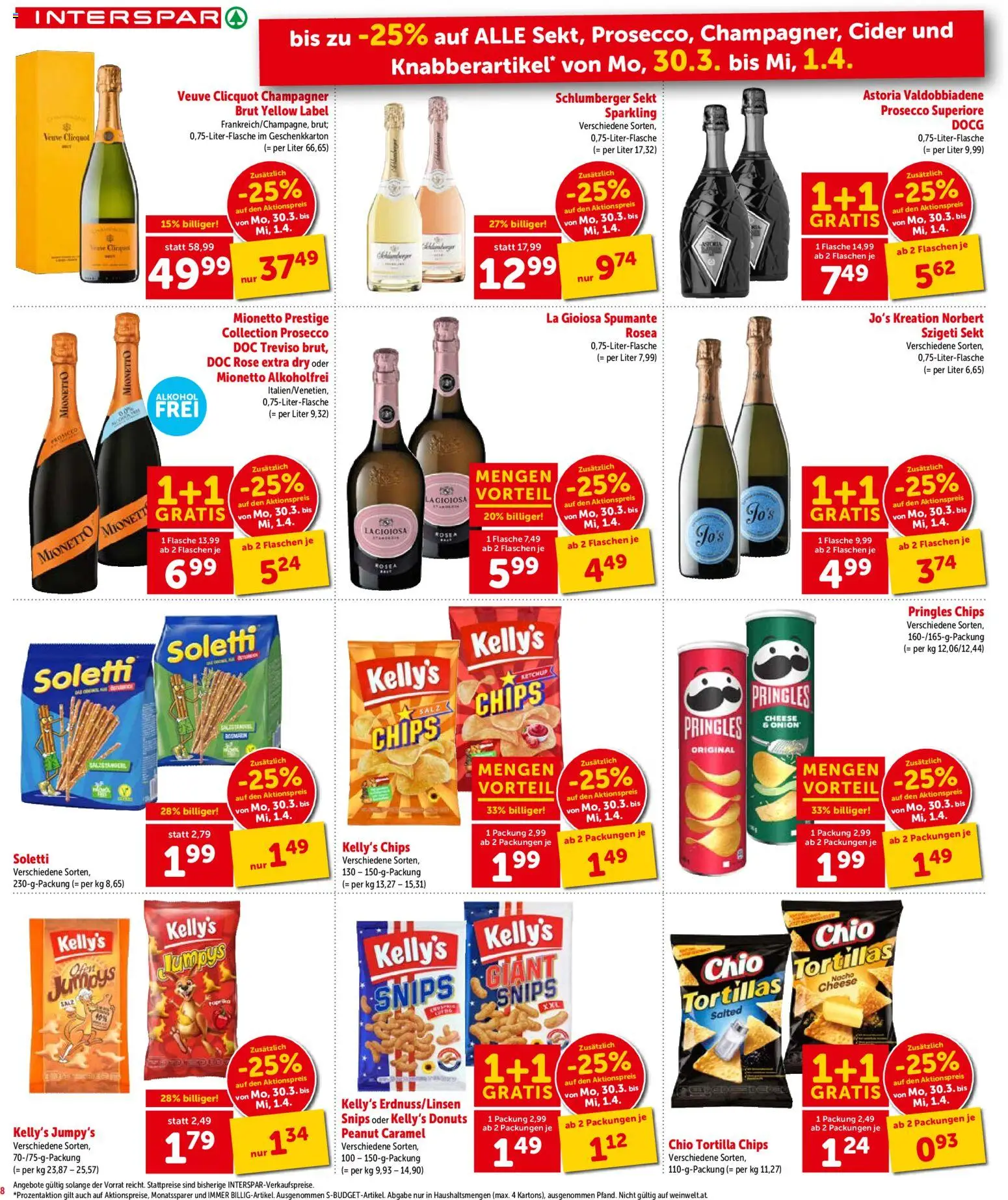 Interspar Flugblatt- Wien gültig ab 31.03.2026 | Seite: 9 | Produkte: Chips, Ketchup, Salz