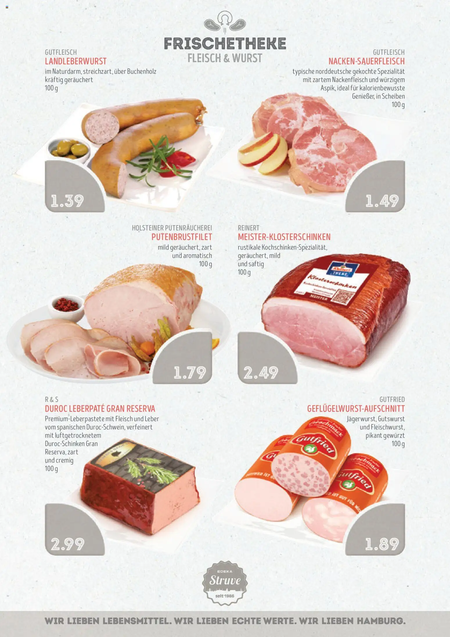 Edeka Struve Prospekt 	 – gültig ab 10.11.2025 | Seite: 5 | Produkte: Wurst, Fleisch