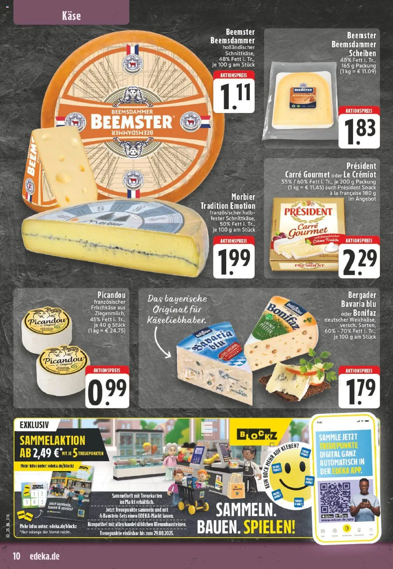 Edeka prospekt Meerbusch-Büderich	 - gültig ab dem 03.08.2025 | Seite: 10 | Produkte: Käse, Creme, Pfeffer, Frischkase