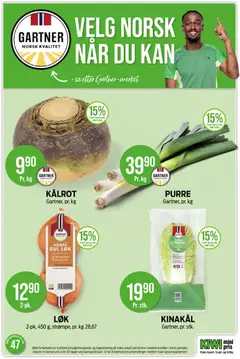Forhåndsvisning av KÅLROT, Gartner, pr. kg gyldig fra 17.11.2025 | Side: 10