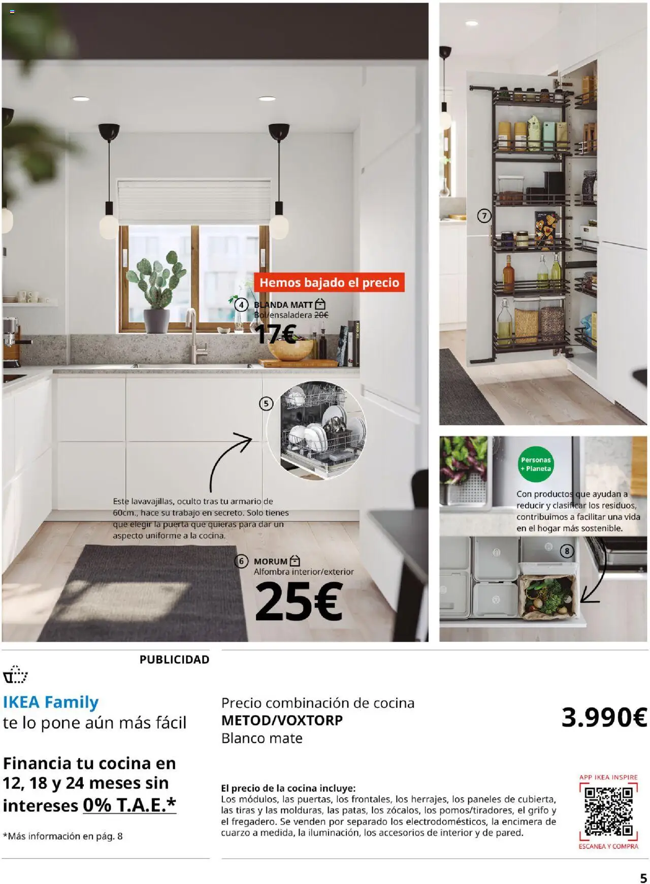 Catálogo IKEA Cocinas │ válido desde el 01.09.2025 | Página: 5 | Productos: Té, Cocina, Armario, Alfombra