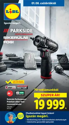 Lidl - Nonfood kínálatunk - amely érvényes a következő dátumtól: 08.01.2026