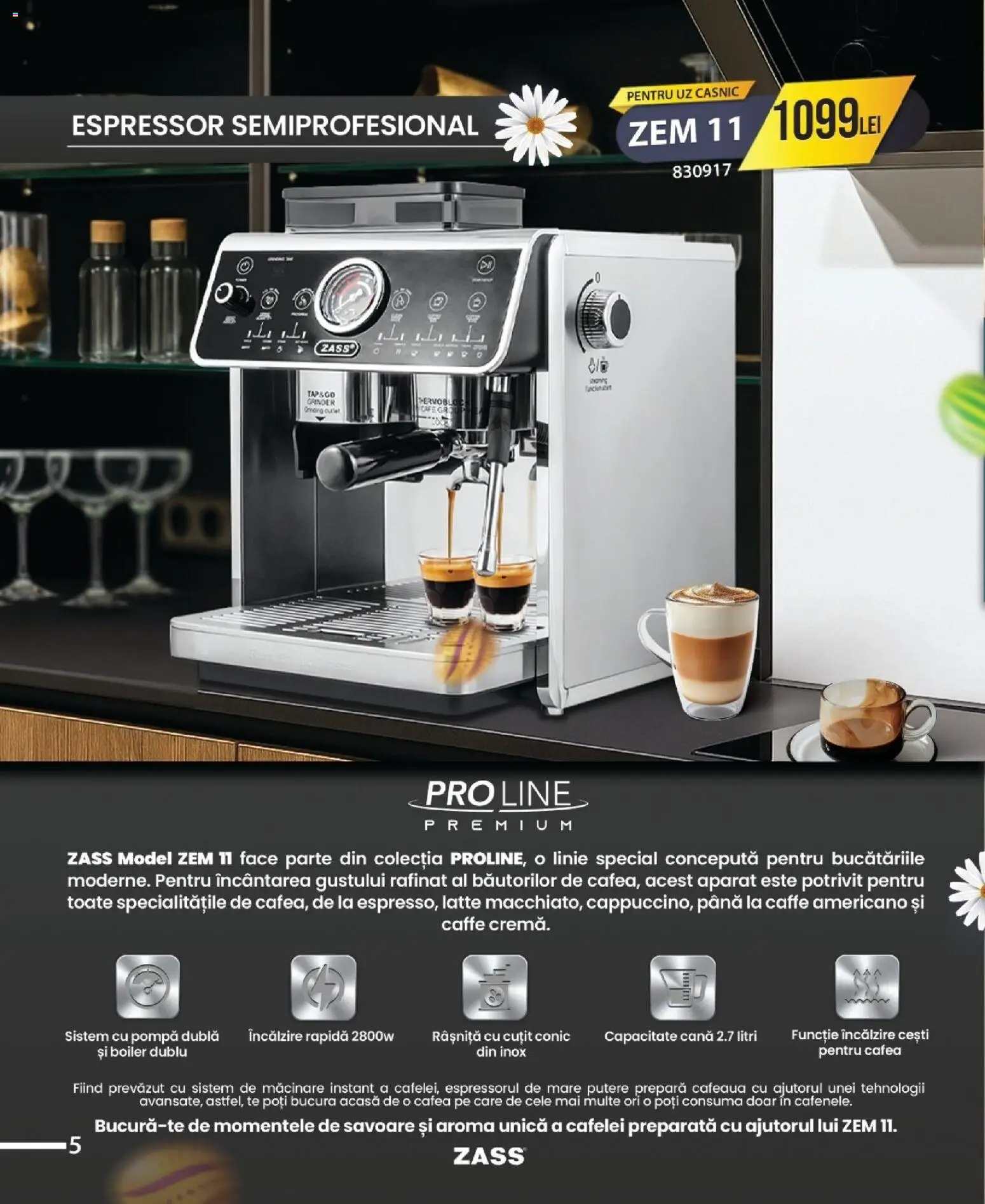 Noul catalog Selgros – valabil de la 09.04.2026 | Pagină: 6 | Produse: Espressor, Boiler, Cuțit, Cafea