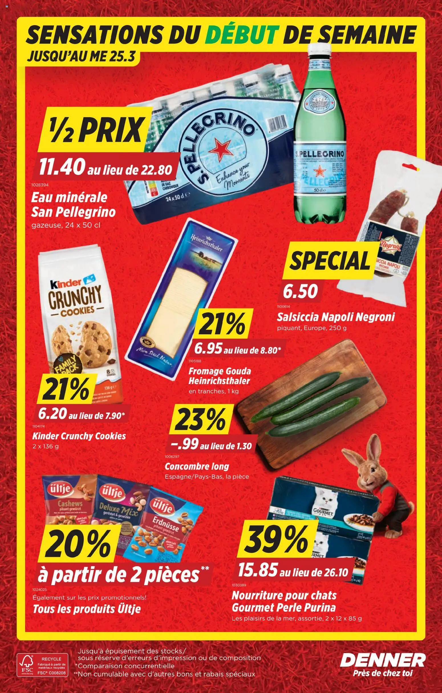 Denner aktionen FR – gültig ab 19.03.2026 | Seite: 22 | Produkte: Erdnüsse, Gouda