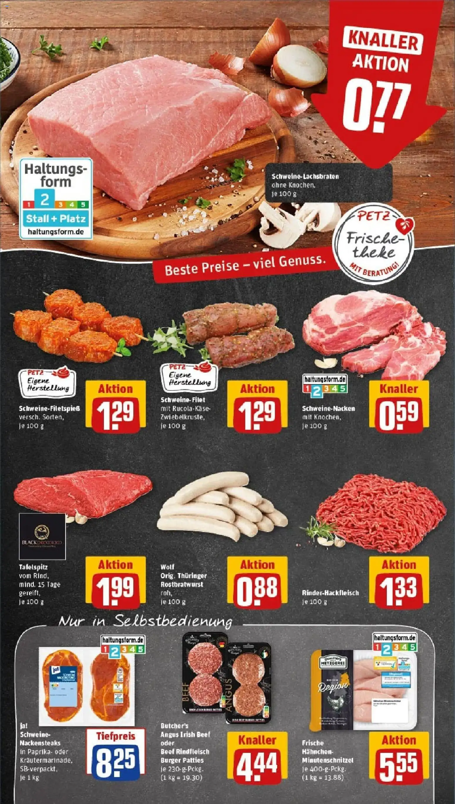 Rewe prospekt Pulsnitz	 – gültig ab 18.01.2026 | Seite: 10 | Produkte: Nackensteaks, Theke, Burger, Schweinenacken