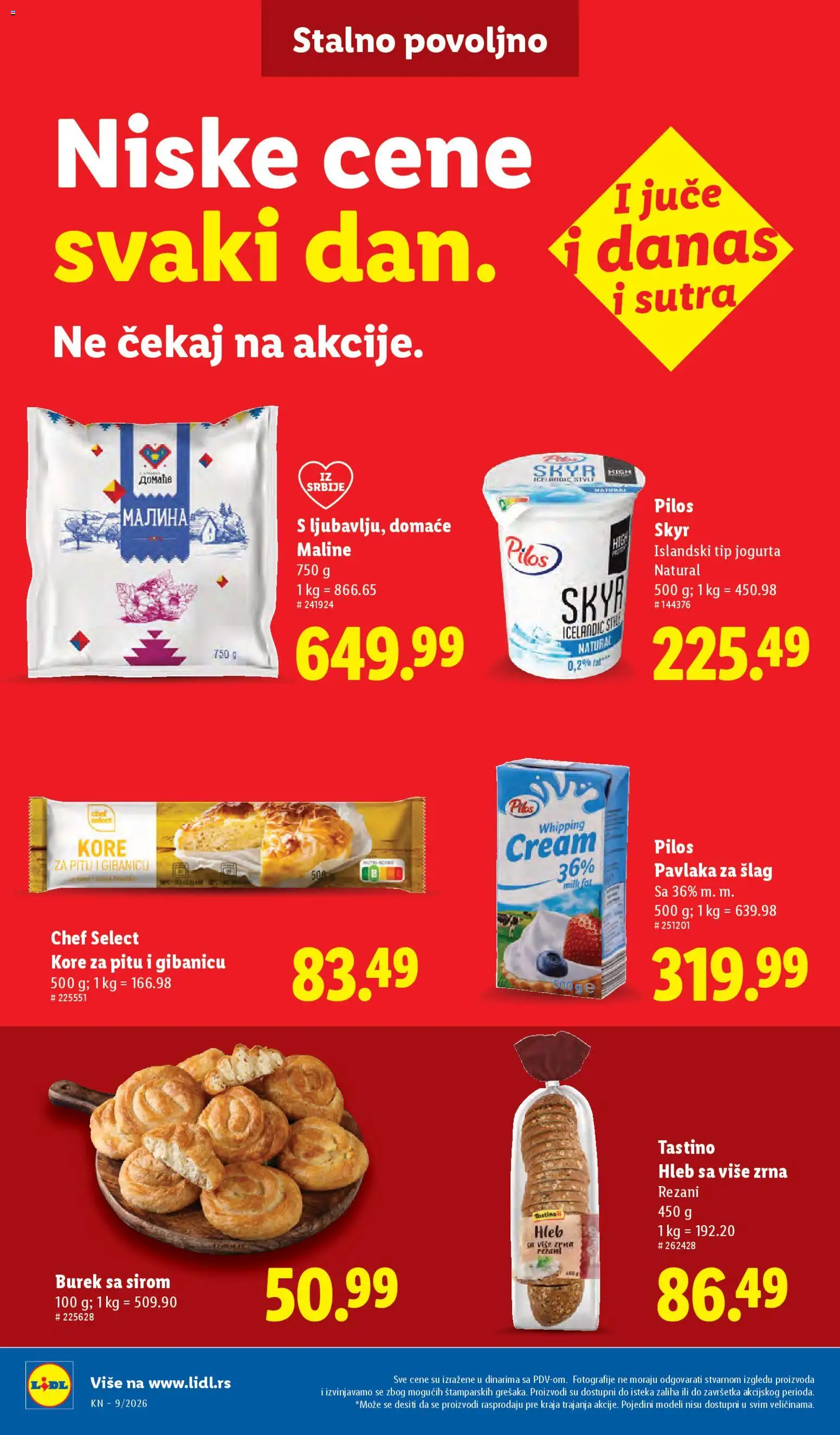 Lidl katalog - važi od 26.02.2026 | Strana: 38 | Proizvode: Jagode, Tuc, Margarin, Sir