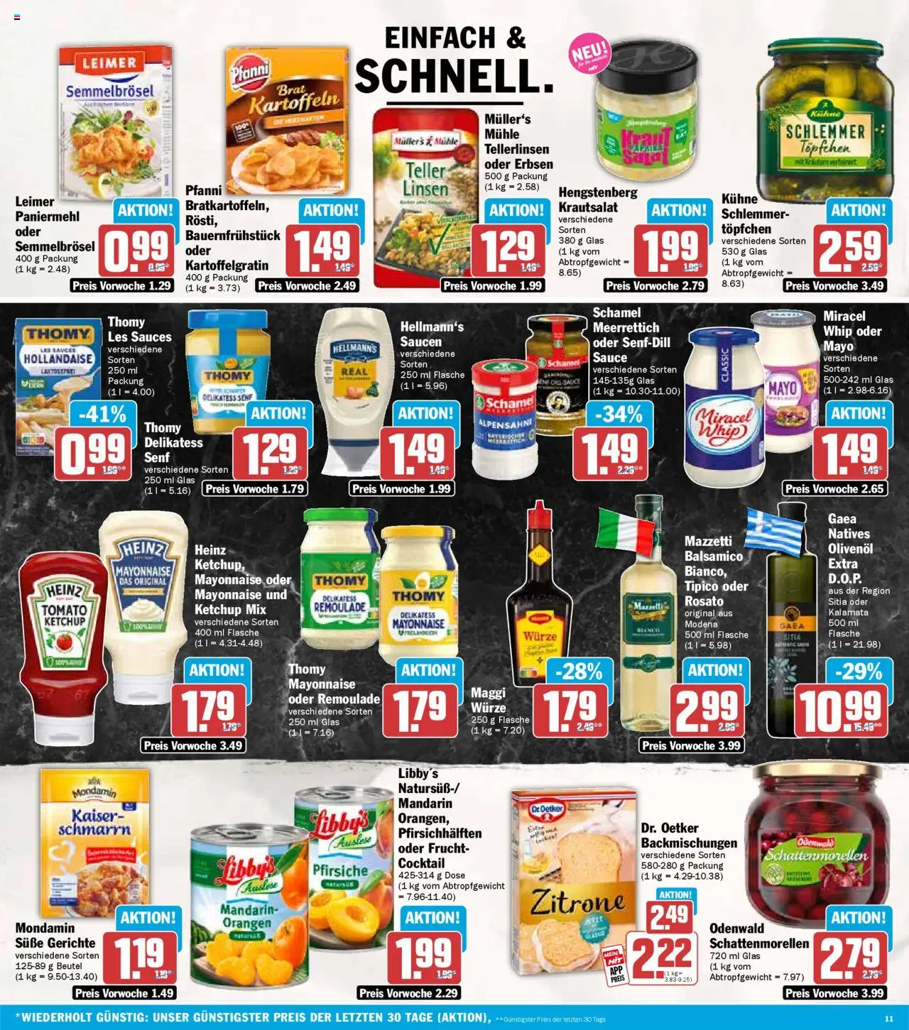 HIT - Rhineland-Palatinate - gültig ab dem 25.08.2025 | Seite: 11 | Produkte: Mühle, Thomy les sauces, Maggi, Olivenol