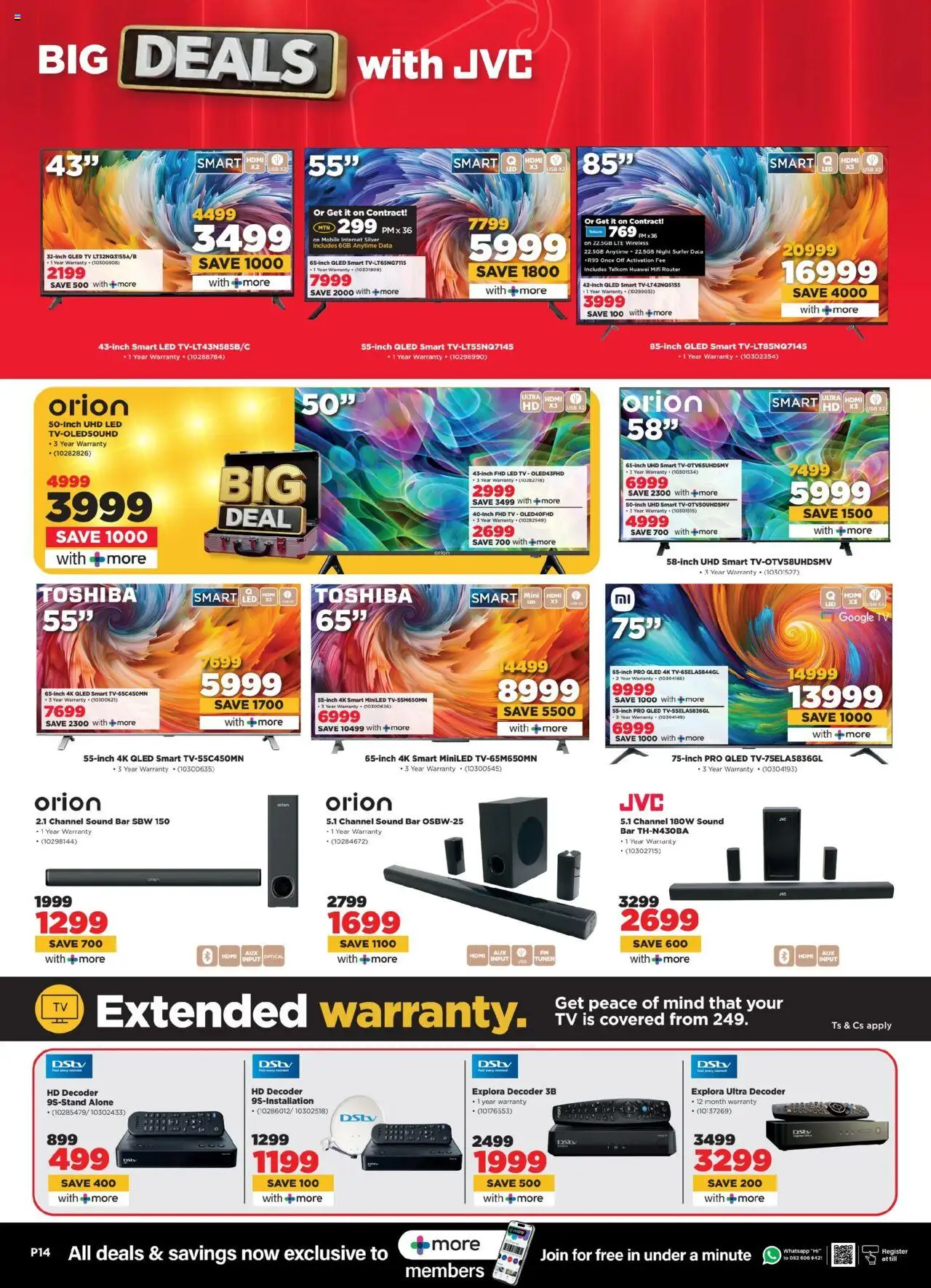 HiFi Corp Specials │ valid from 06.08.2025 | Page: 14 | Products: Data, Router, Decoder, TV