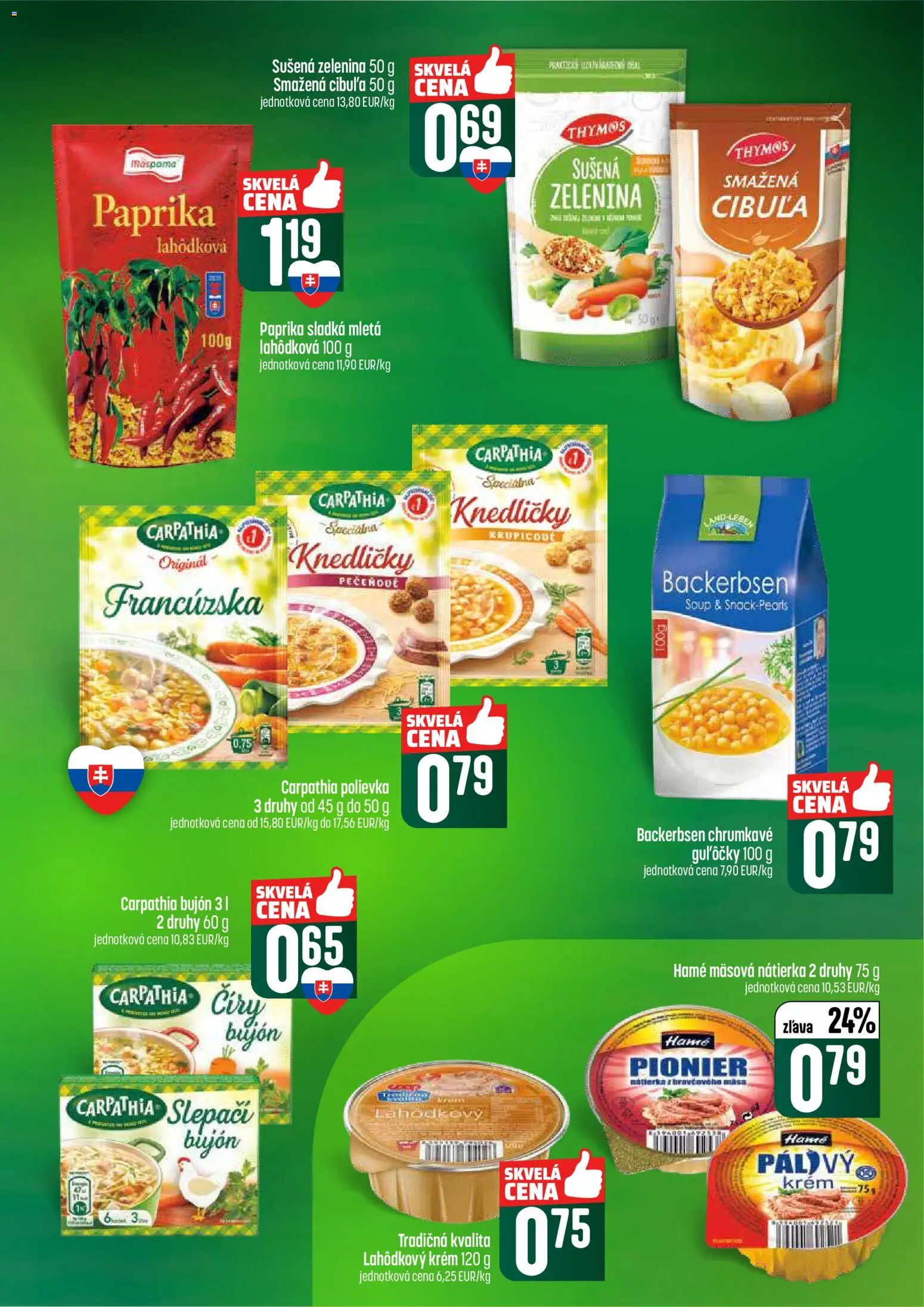 Nové COOP Jednota akcie – leták je platný od 05.03.2026 | Strana: 29 | Produkty: Paprika, Bujón, Krém, Cibuľa