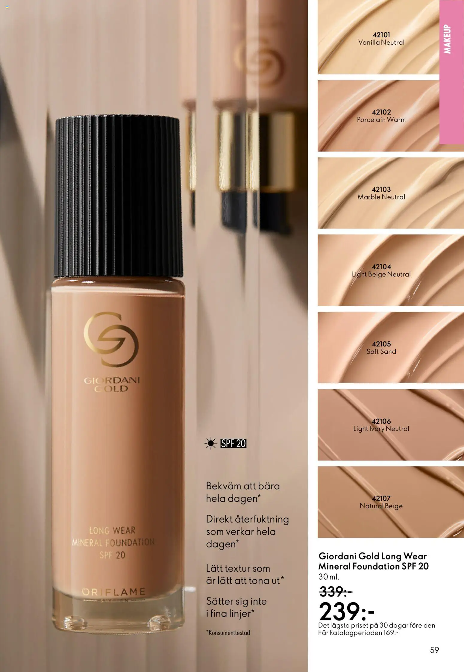 Oriflame reklamblad aktuell från 10.12.2025 | Sida: 59 | Produkter: Foundation