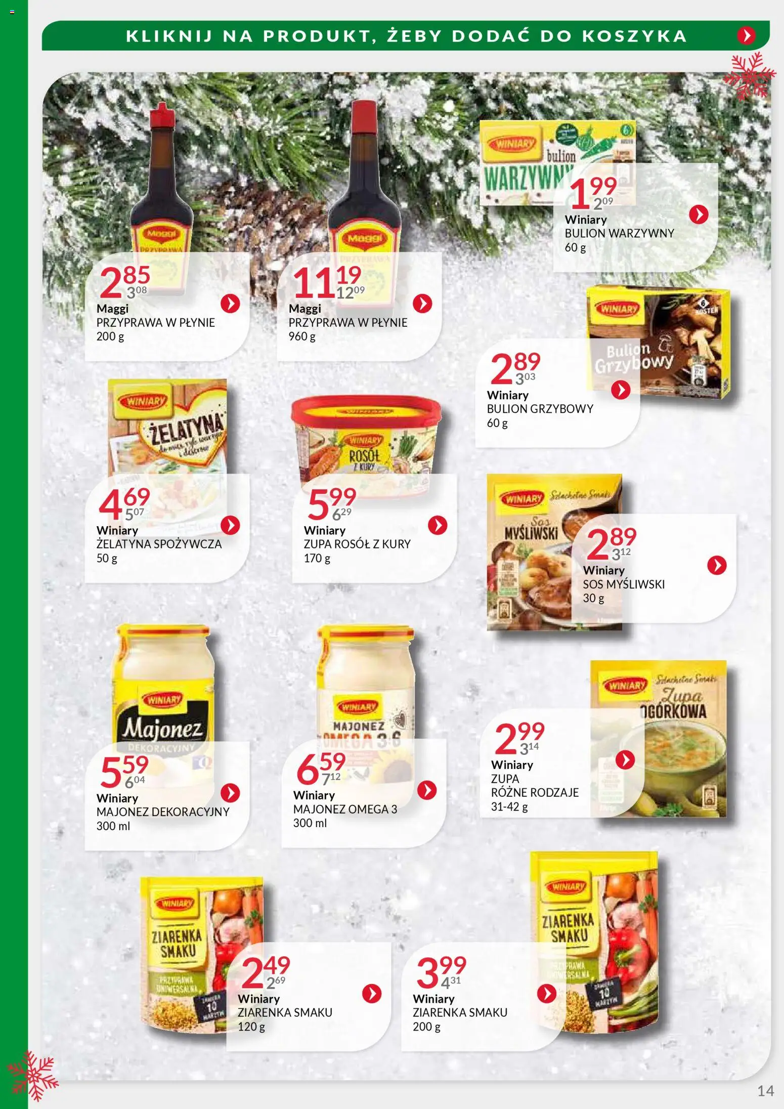 Eurocash Gazetka - Oferta Handlowa MR Południowy Wschód od 24.11.2025 | Strona: 14 | Produkty: Żelatyna, Zupa, Majonez, Sos