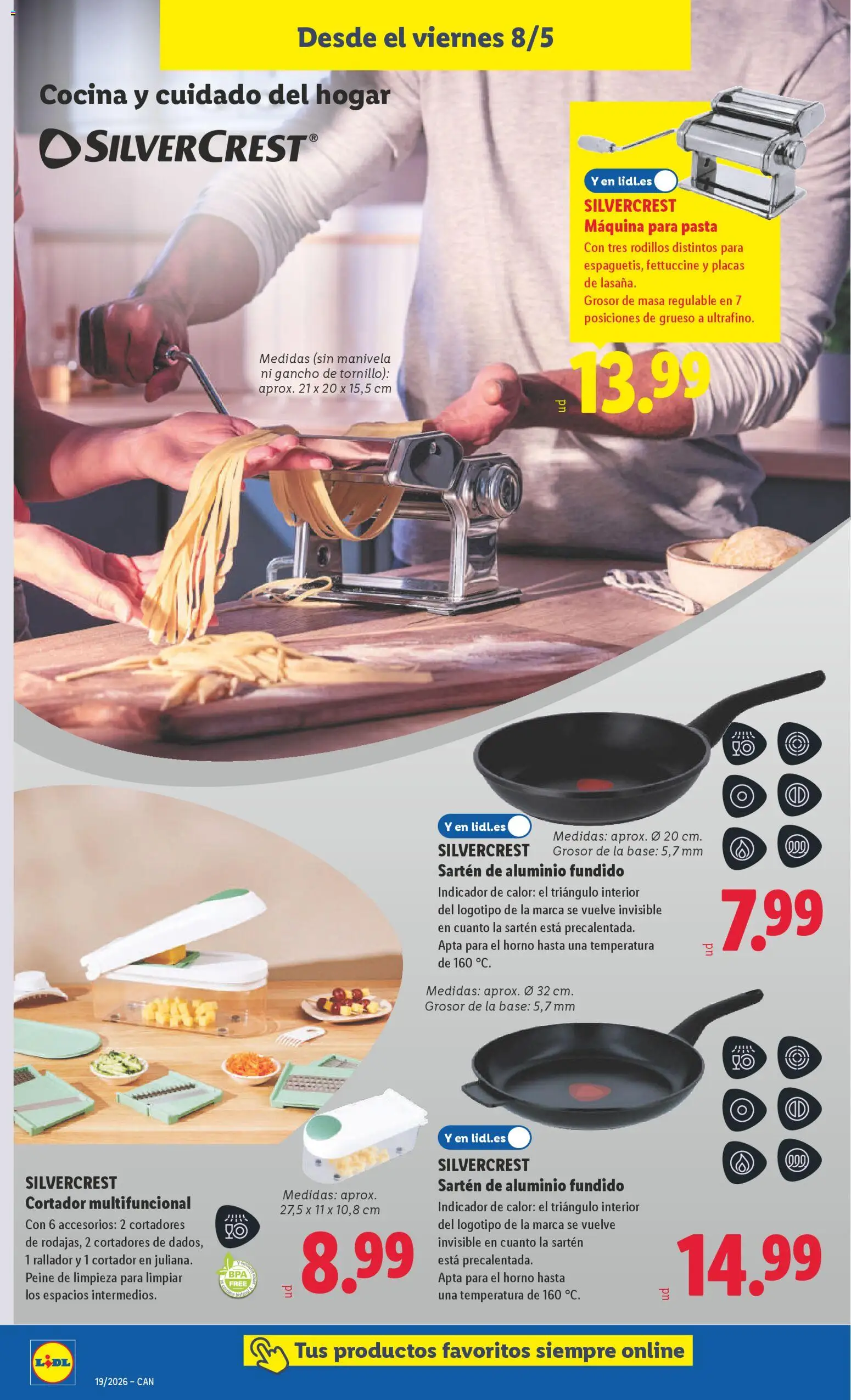 Lidl folleto de bazar │ válido desde el 04.05.2026 | Página: 22 | Productos: Pan, Pasta, Horno, Cocina
