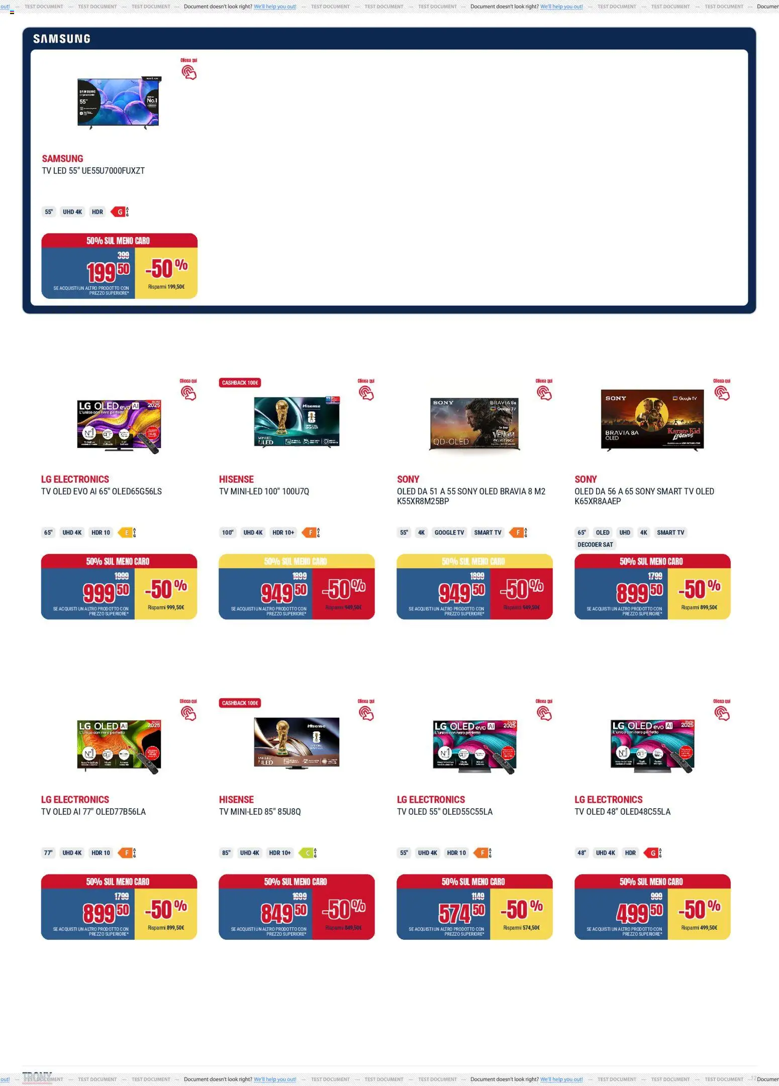 Volantino Trony del 04.12.2025 | Pagina: 12 | Prodotti: smart TV, Decoder, TV, Samsung