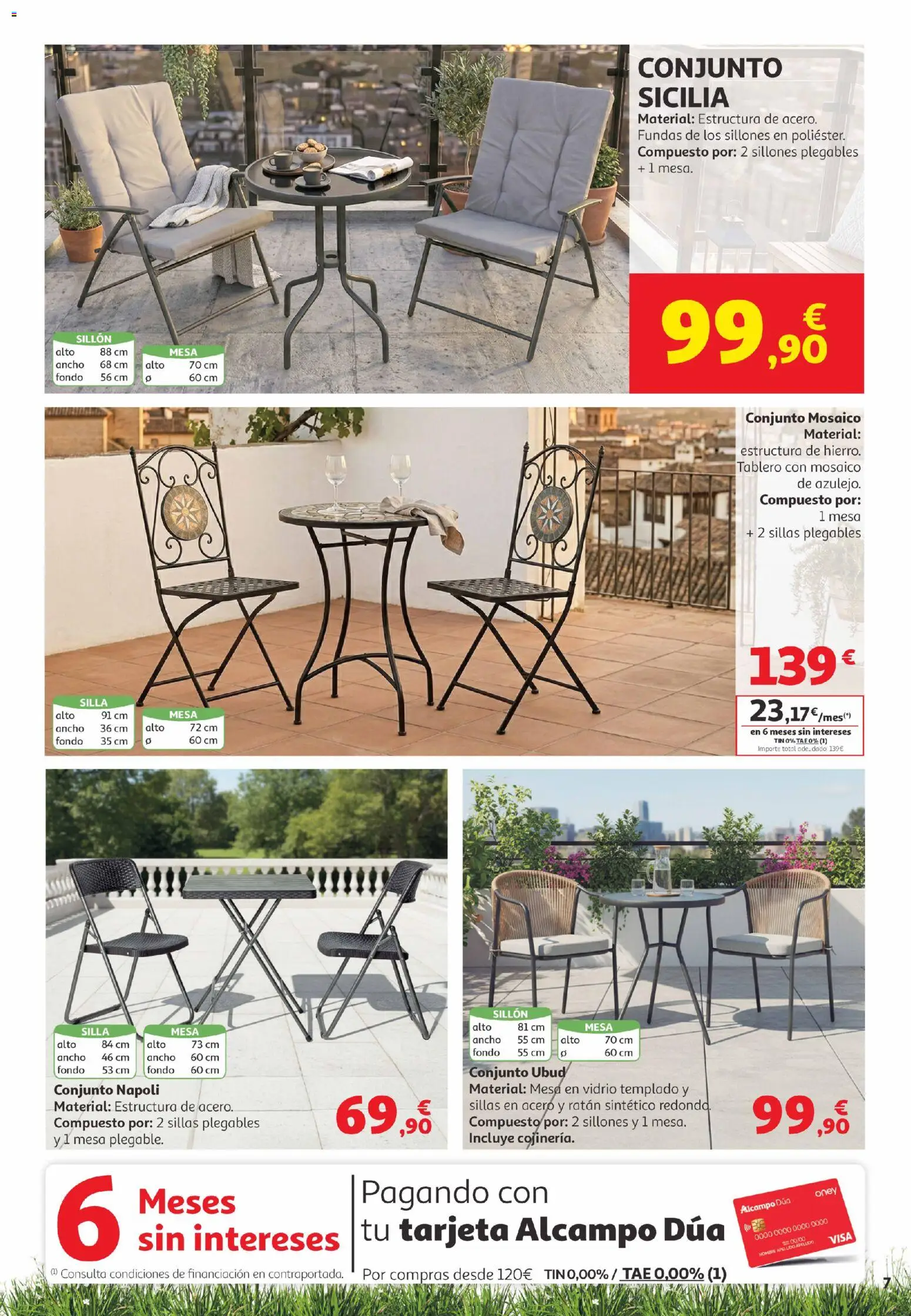 Alcampo  Canarias │ válido desde el 05.05.2026 | Página: 7 | Productos: Sillón, Mesa, Silla