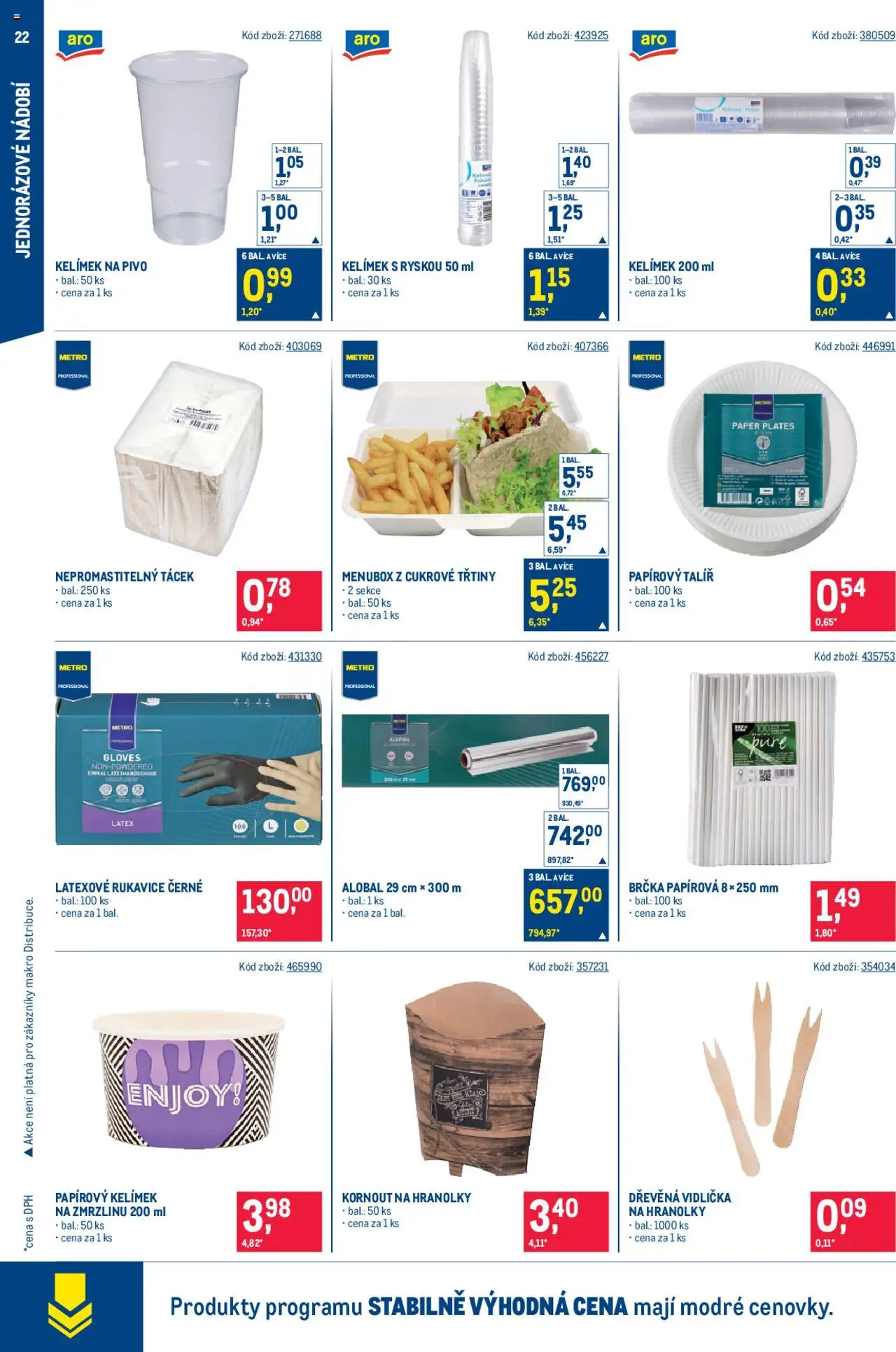 Makro leták - Street Food od 18.06.2025 | Strana: 22 | Produkty: Pivo, Hranolky, Rukavice, Alobal