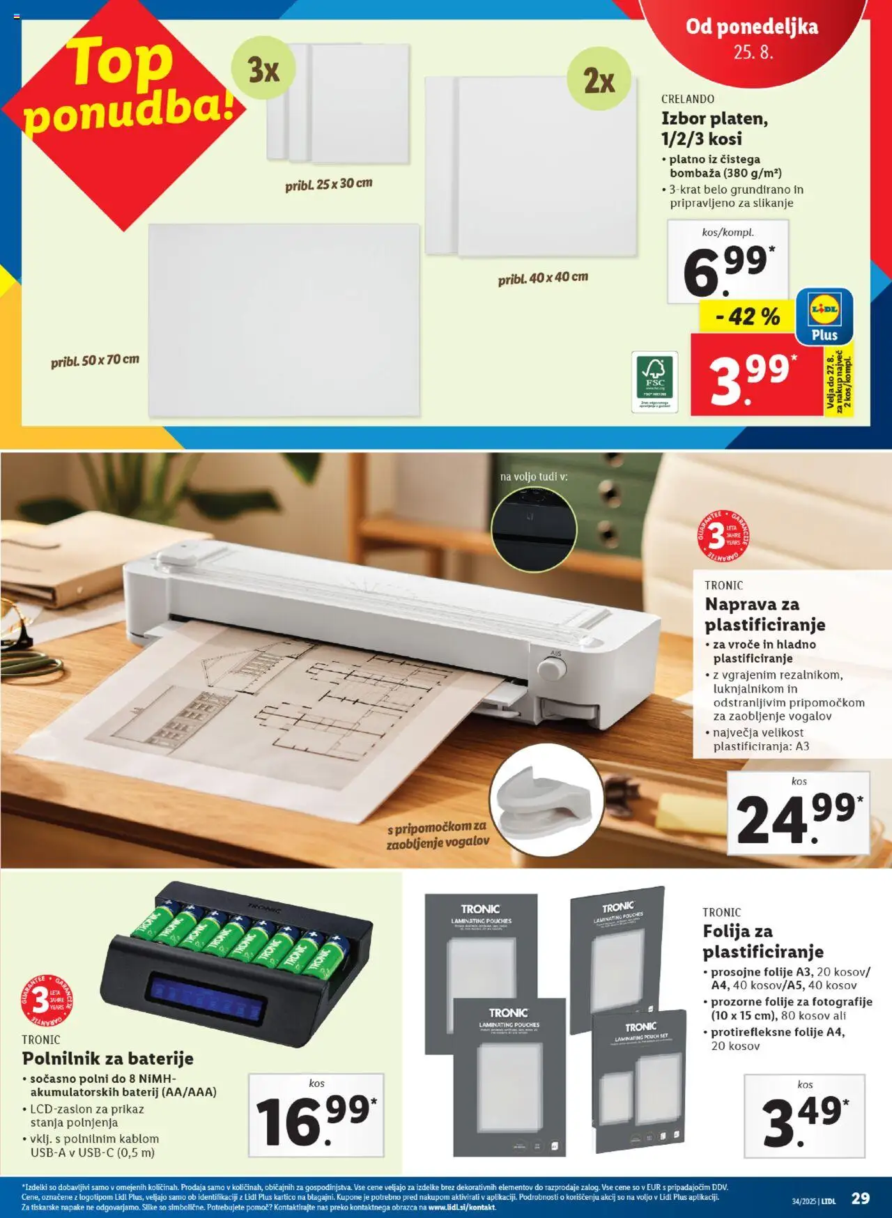 Lidl katalog │ velja od 21.08.2025 | Stran: 53 | Izdelki: Baterije, Polnilnik, Folija