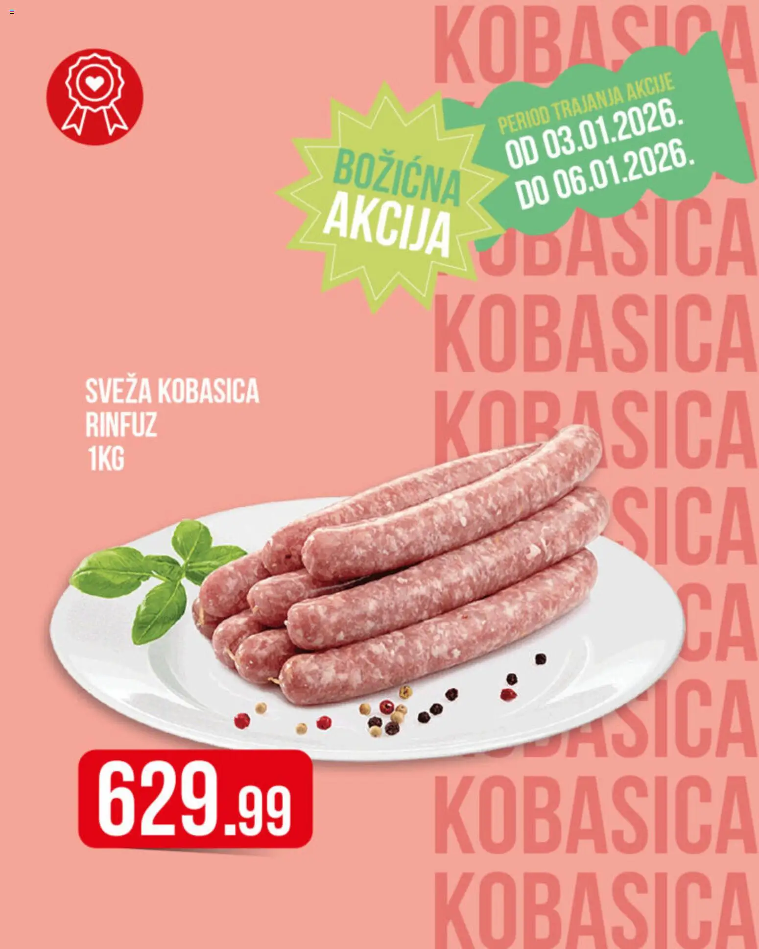 Metalac Proleter katalog - važi od 03.01.2026 | Strana: 3 | Proizvode: Kobasica
