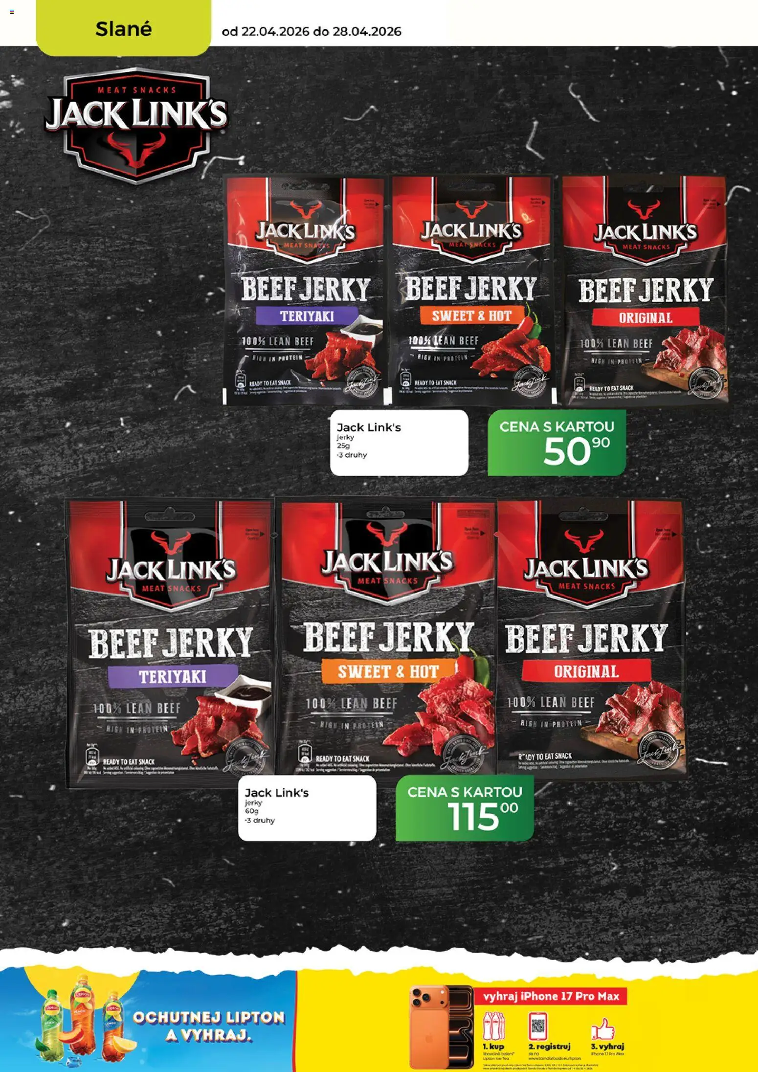 Tamda Foods leták od 22.04.2026 | Strana: 40 | Produkty: Iphone, Ice tea, Protein, Jerky