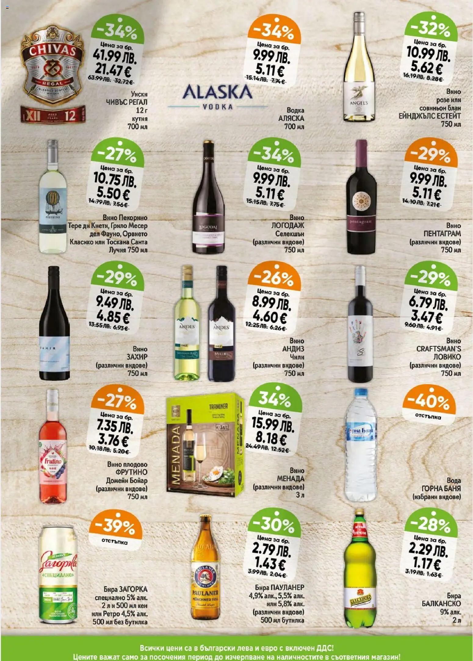 {H1} | Страница: 7 | Продукти: Водка, Бира, Кен, Баня