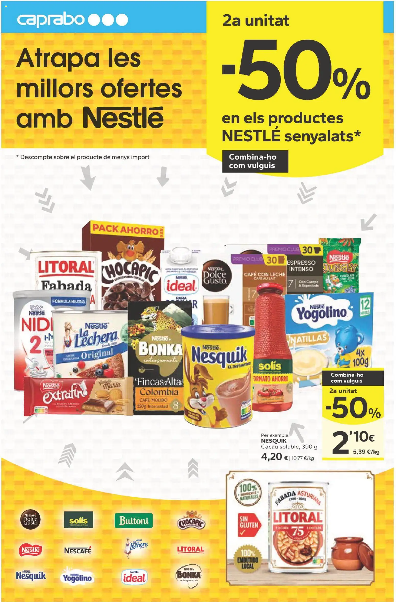 Caprabo folleto │ válido desde el 26.03.2026 | Página: 21 | Productos: Café con leche, Leche, Café, Café molido