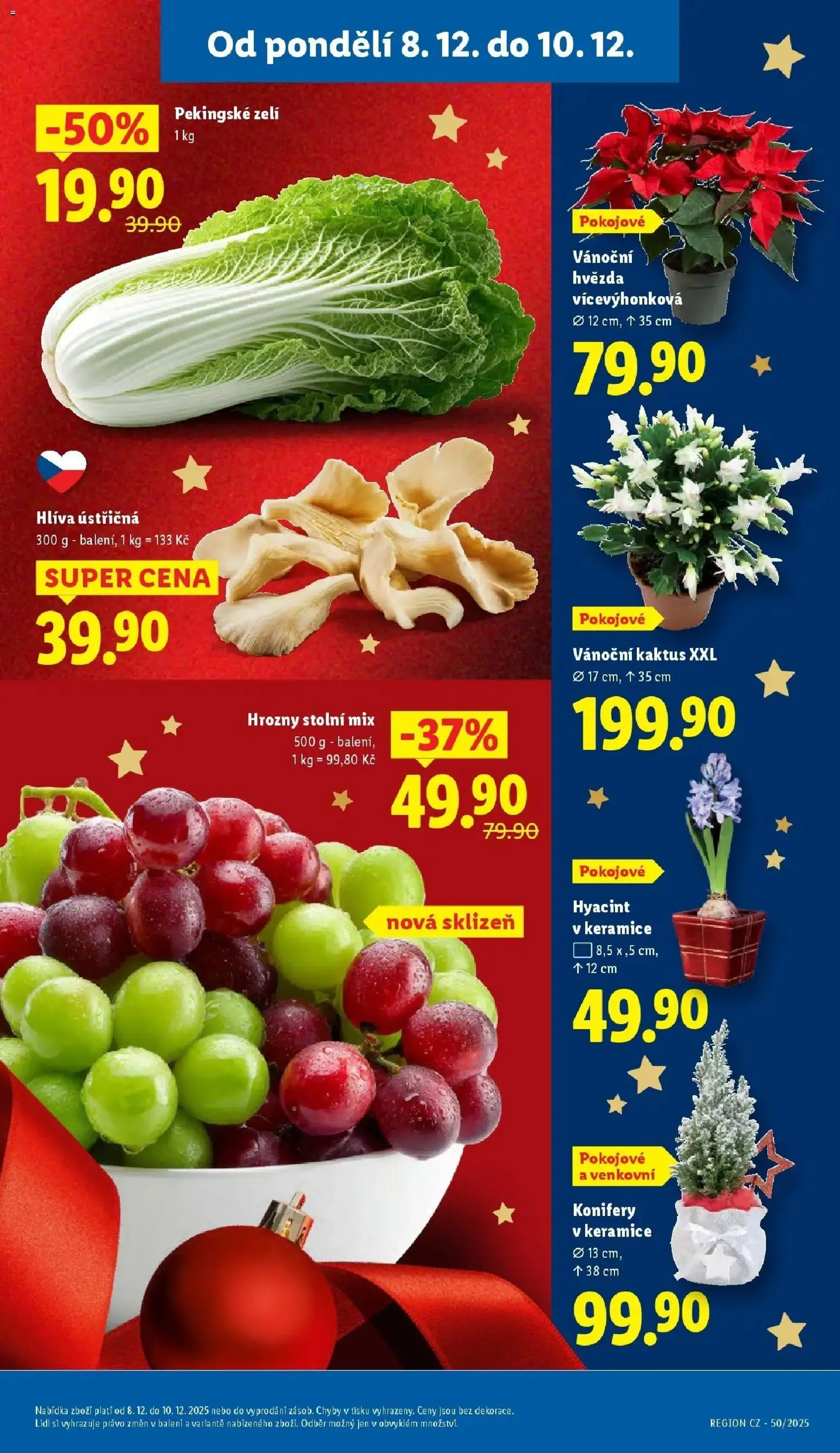 Lidl leták od 08.12.2025 | Strana: 9 | Produkty: Hlíva ústřičná, Zelí, Hrozny