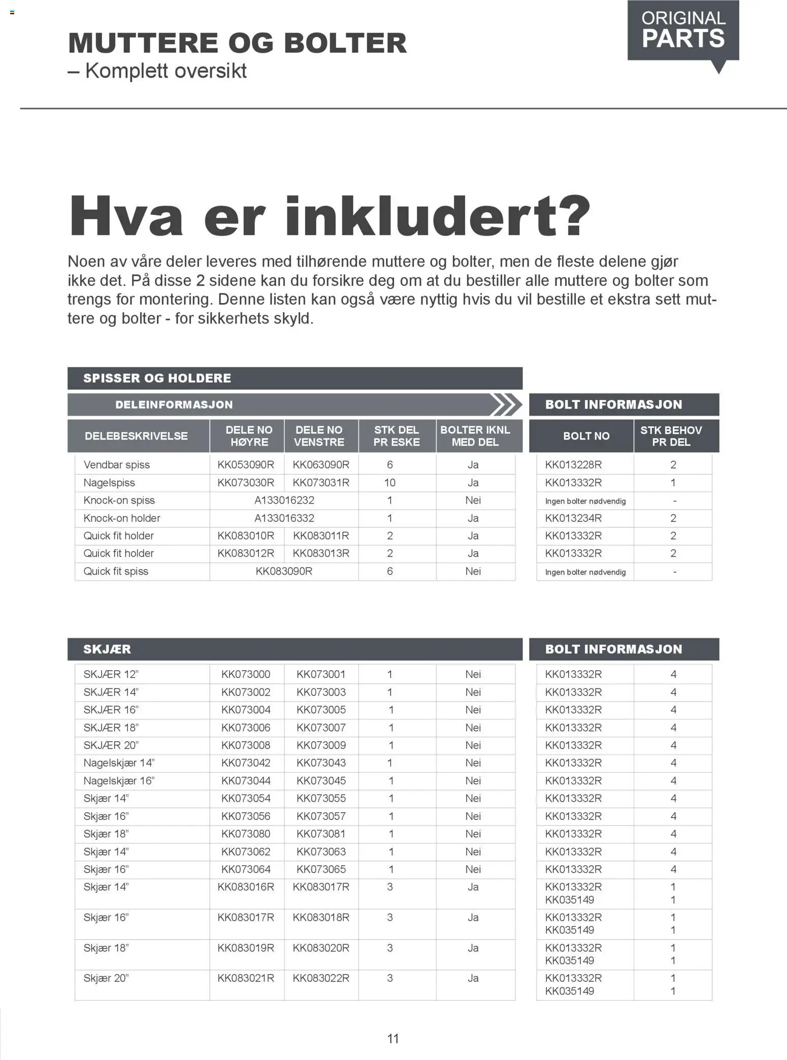 {H1} | Side: 11 | Produkter: Eske