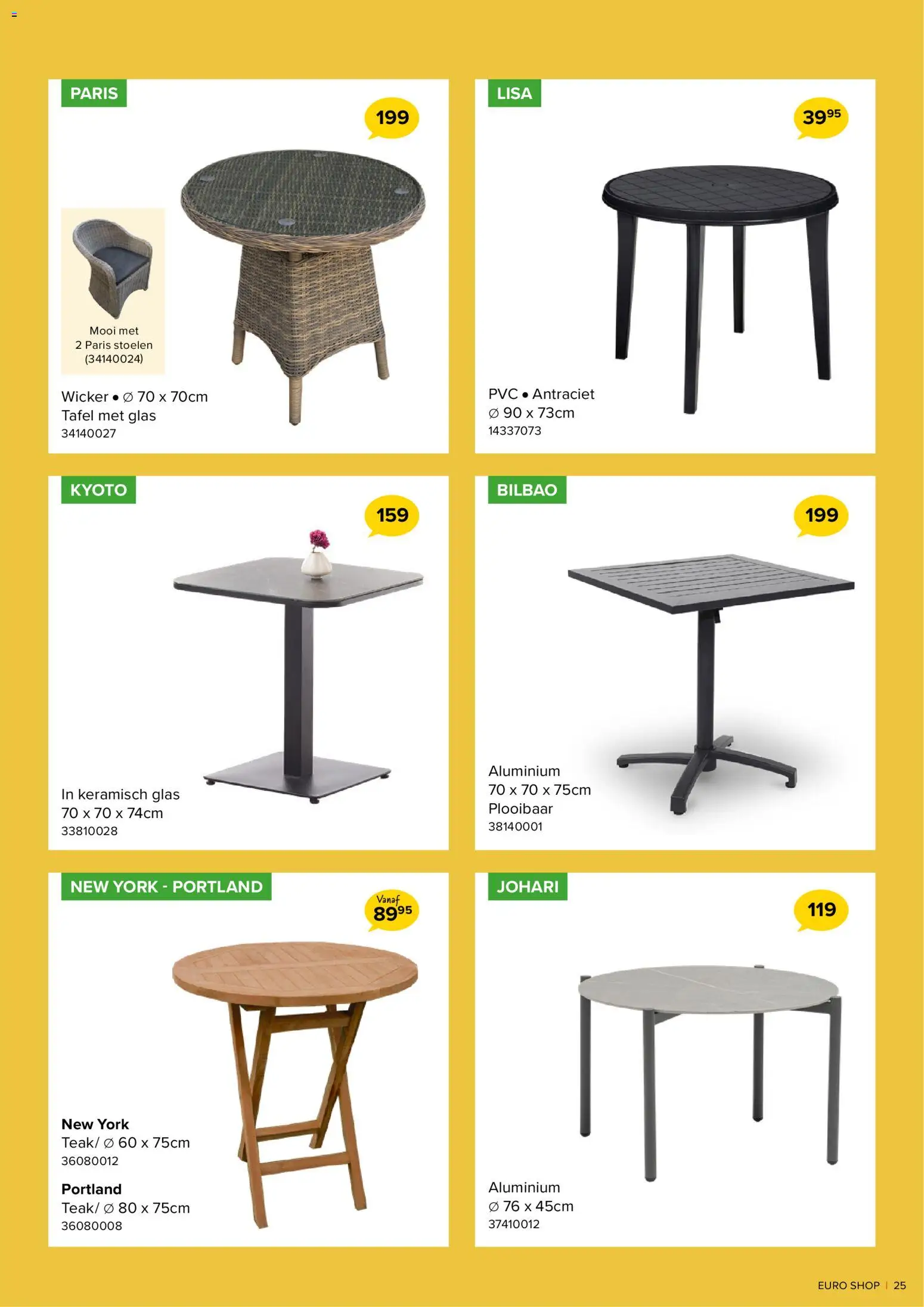 {H1} | Pagina: 25 | Producten: Tafel