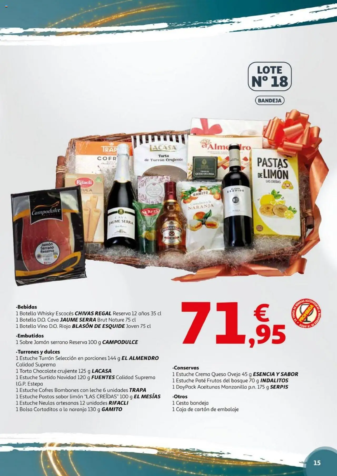 Alcampo - Nacional │ válido desde el 06.11.2025 | Página: 15 | Productos: Leche, Jamón, Bolsa, Bandeja
