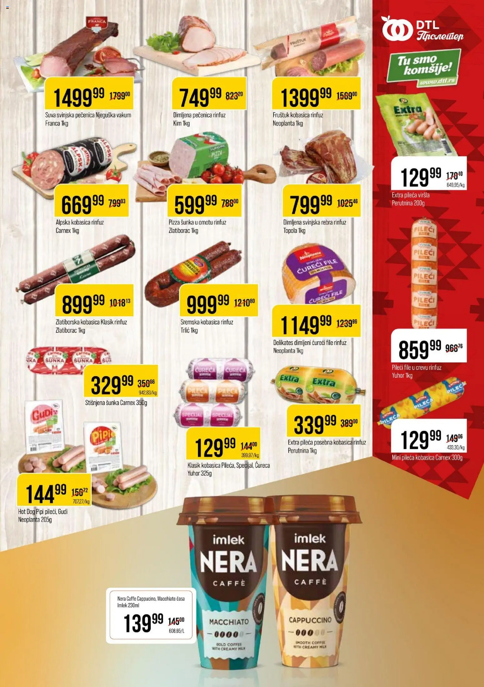 Metalac Proleter katalog - važi od 14.01.2026 | Strana: 5 | Proizvode: Ćureći file, Šunka, Kobasica, Pečenica