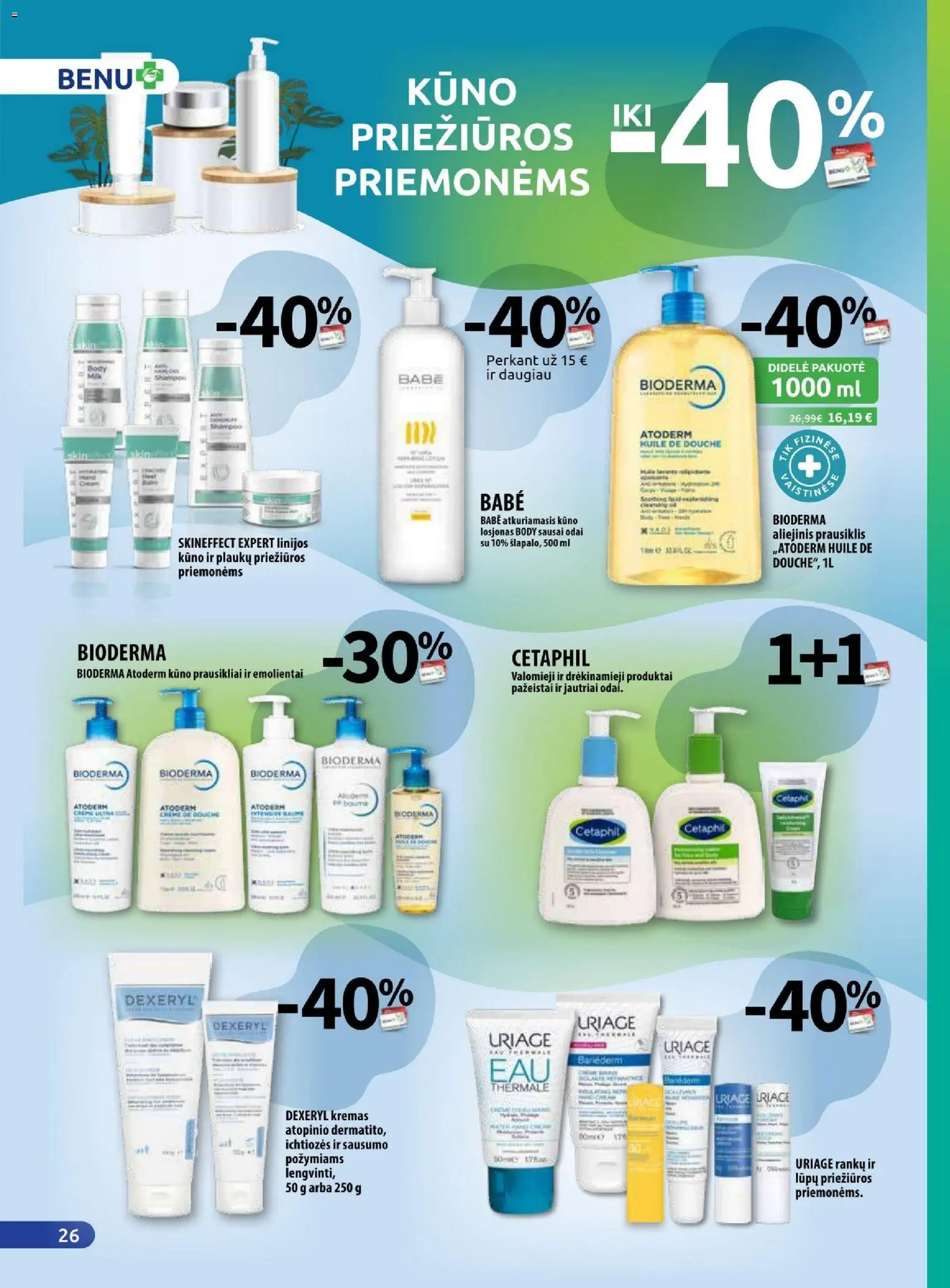 BENU akcijos nuo 01.02.2026 | Puslapis: 26 | Prekių: Kremas, Prausiklis