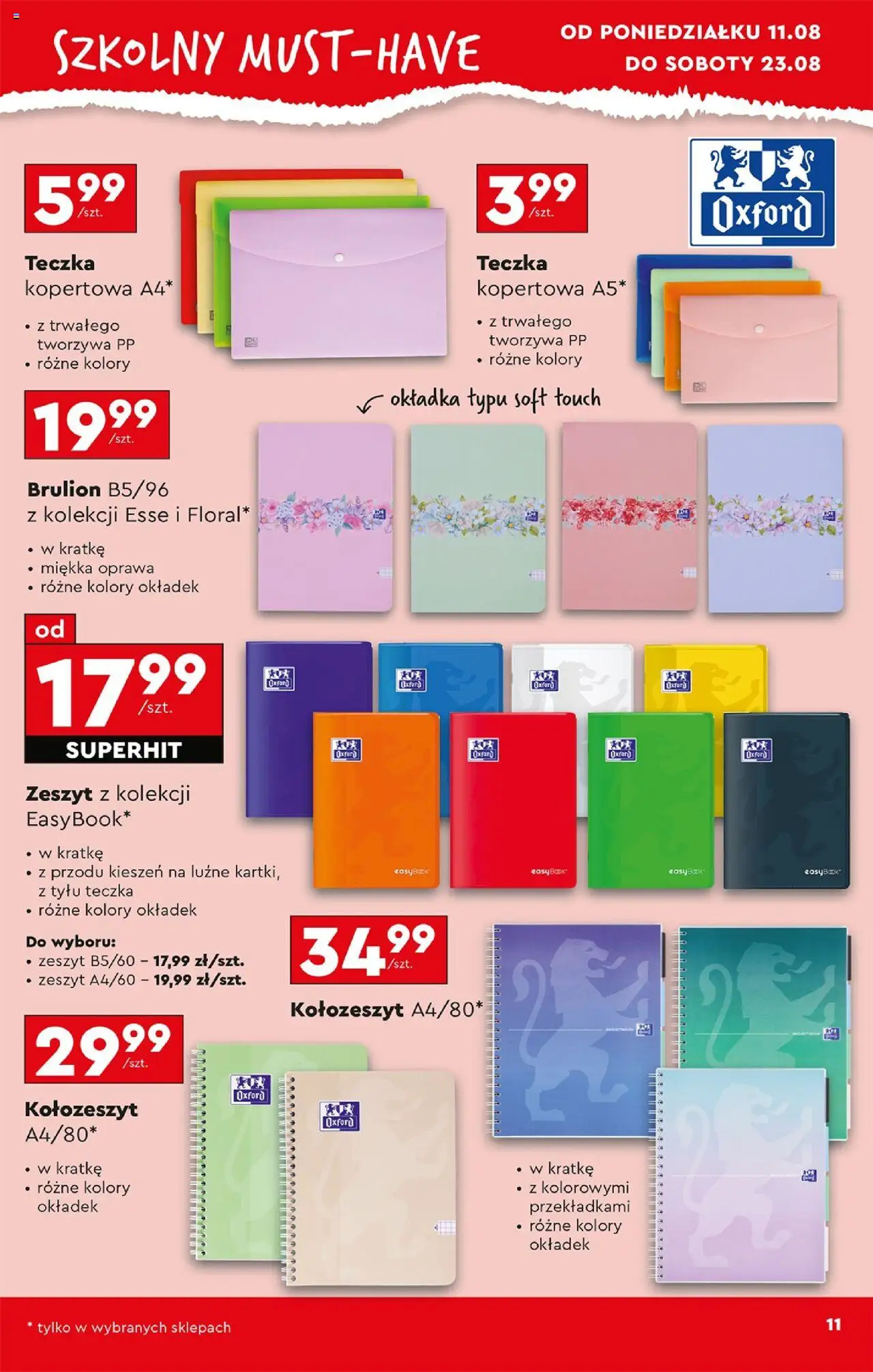 Biedronka gazetka - Hity i inspiracje od 11.08.2025 | Strona: 15 | Produkty: Notebook, Zeszyt