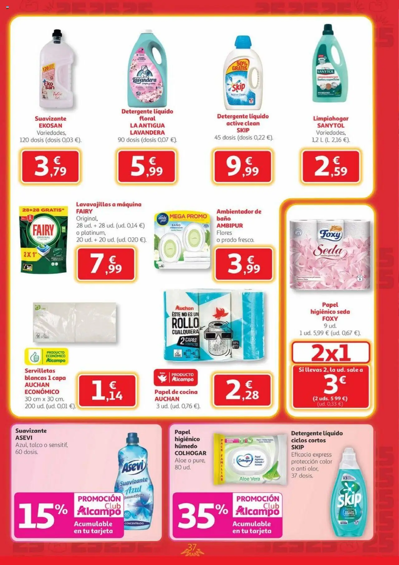 Alcampo - Canarias │ válido desde el 09.10.2025 | Página: 37 | Productos: Detergente, Detergente líquido, Cocina, Lavavajillas