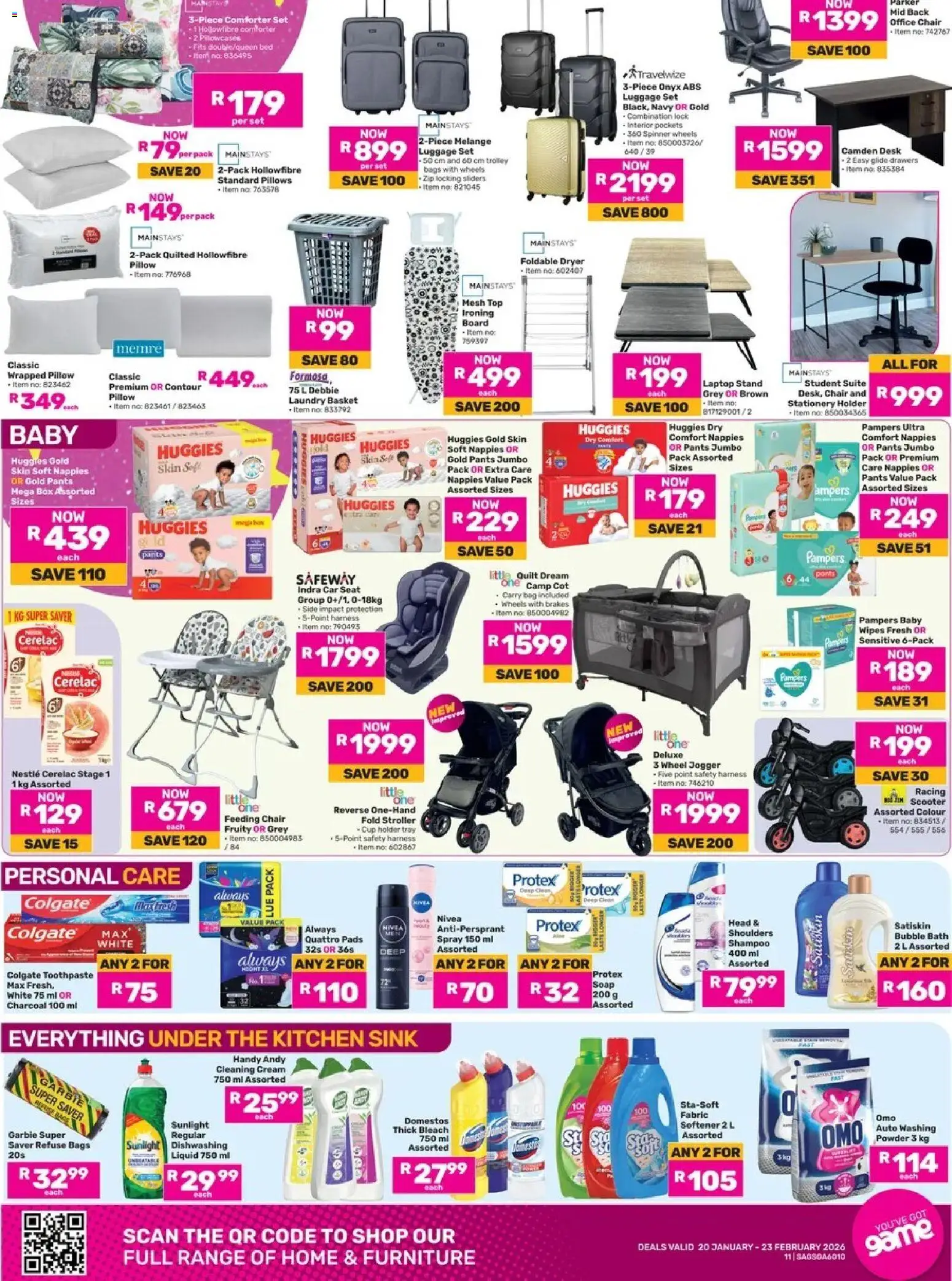 New Game catalogue – valid from 20.01.2026 | Page: 11 | Products: Lock, Bleach, Powder, Refuse bags