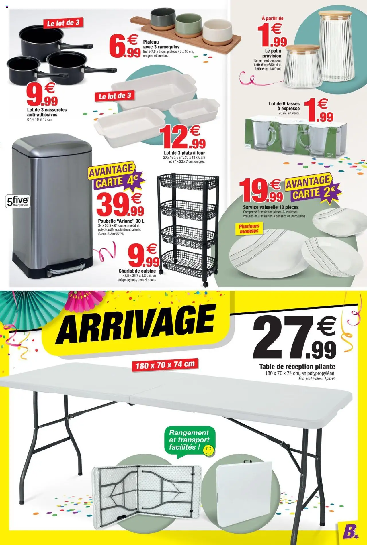 {H1} | Page: 11 | Produits: Service vaisselle 18 pièces, Plateau, Table, Tasses