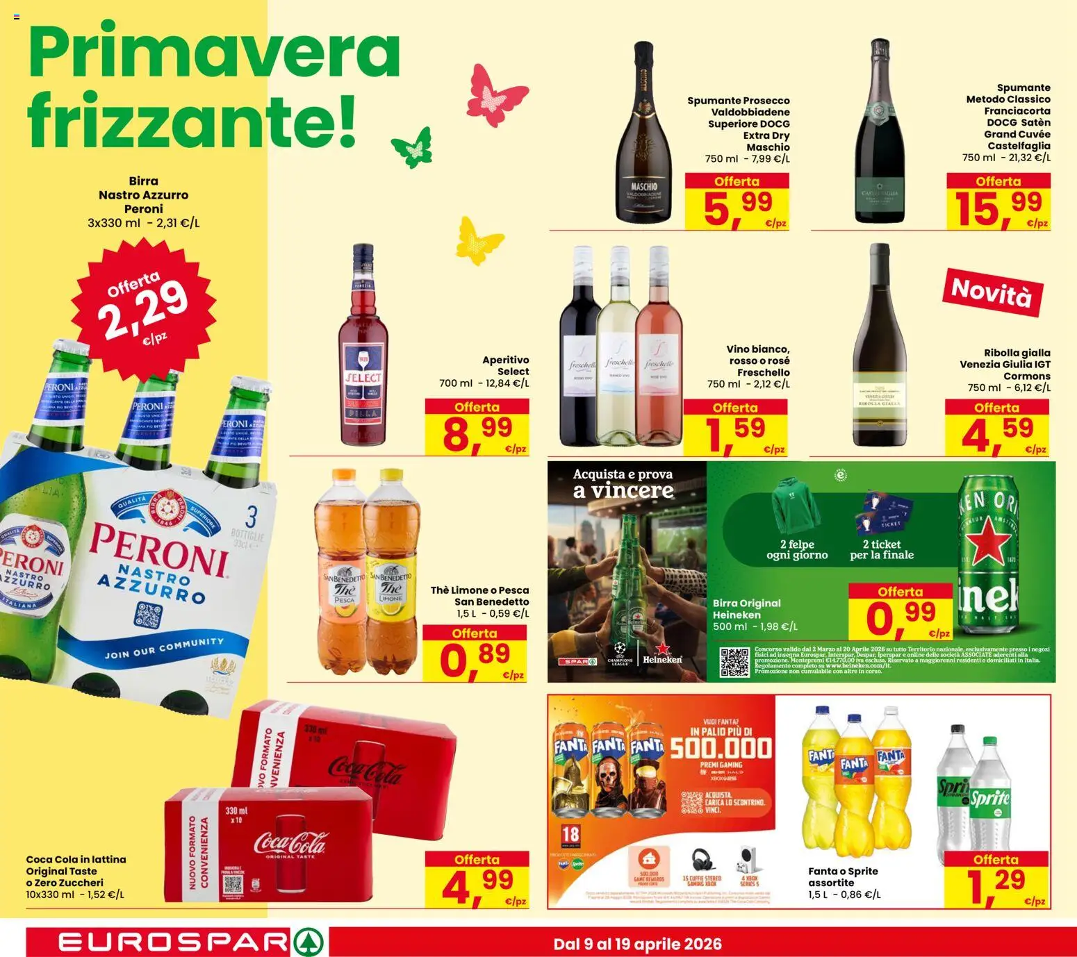 Volantino Despar del 09.04.2026 | Pagina: 14 | Prodotti: Birra, Limone, Spumante, Aperitivo